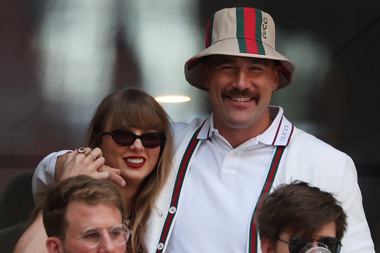 Taylor Swift and Travis Kelce attend the US Open men’s final