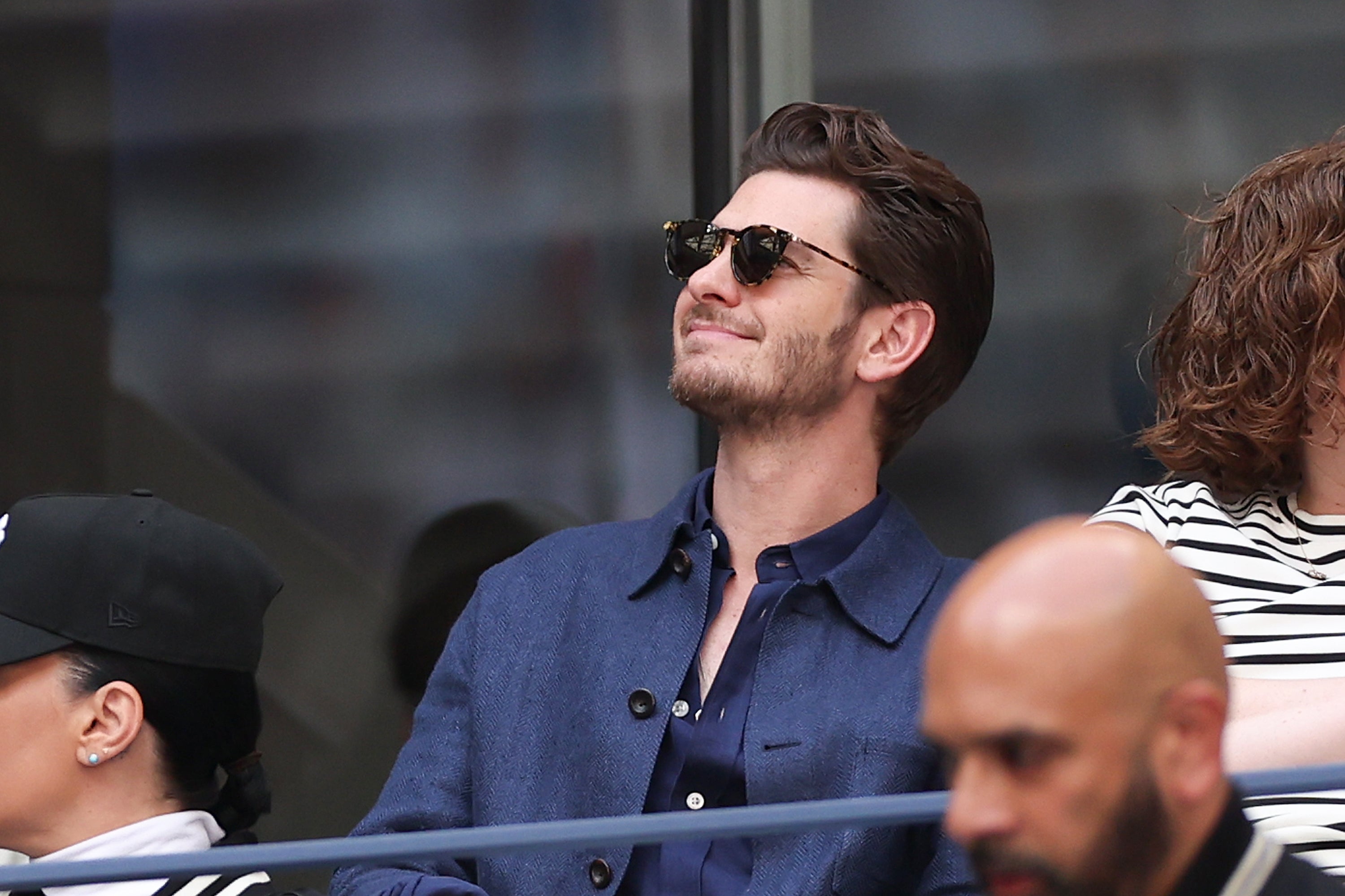 Andrew Garfield at the US Open on September 8