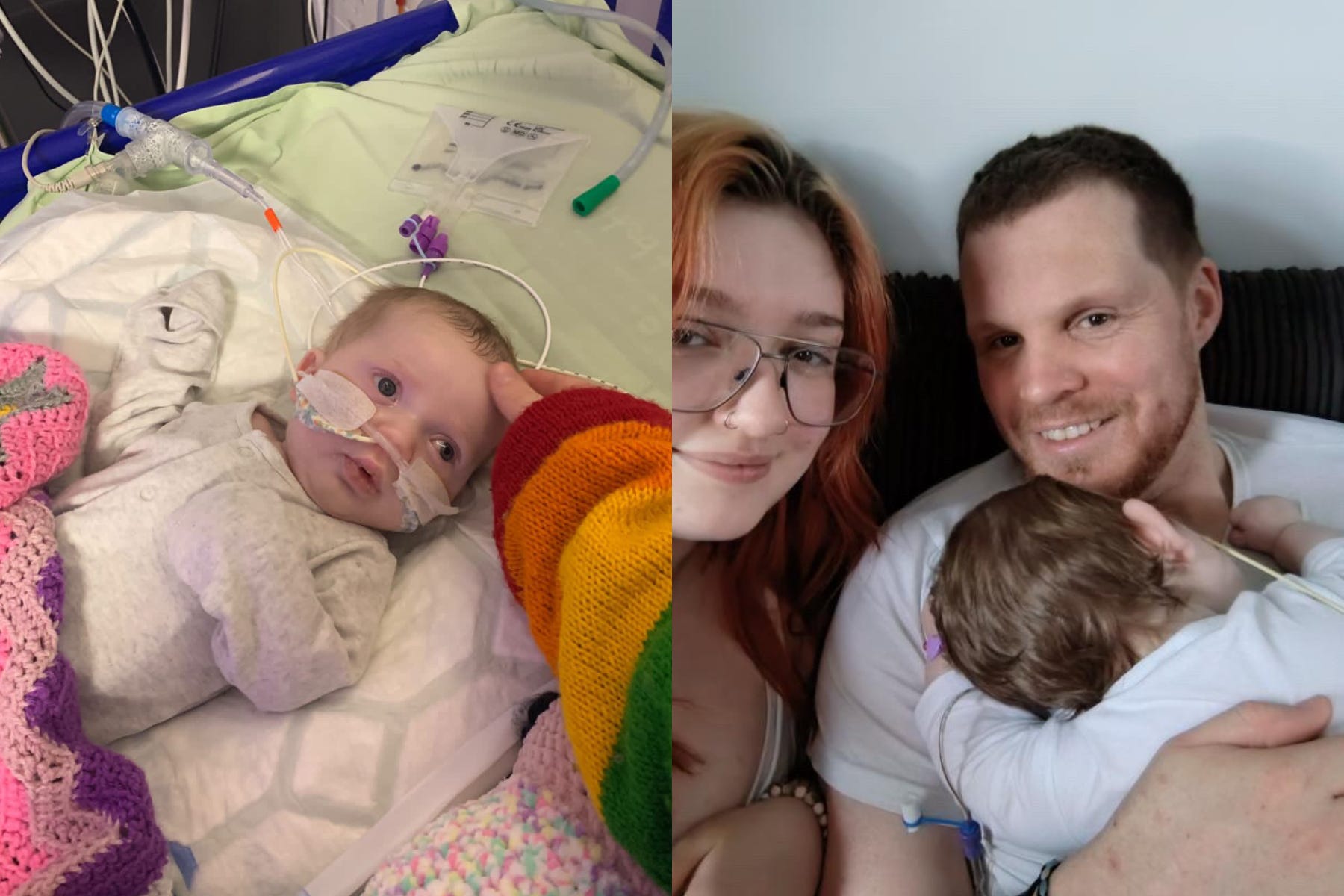 Melissa and Steve’s daughter Freya had a cardiac arrest at just 10 weeks old