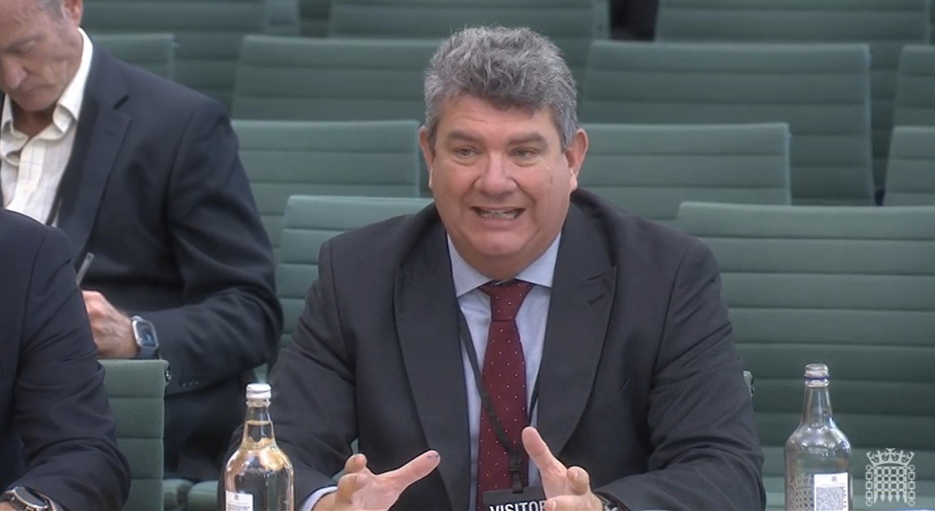 Nats chief executive Martin Rolfe appearing before the Transport Select Committee at the House of Commons