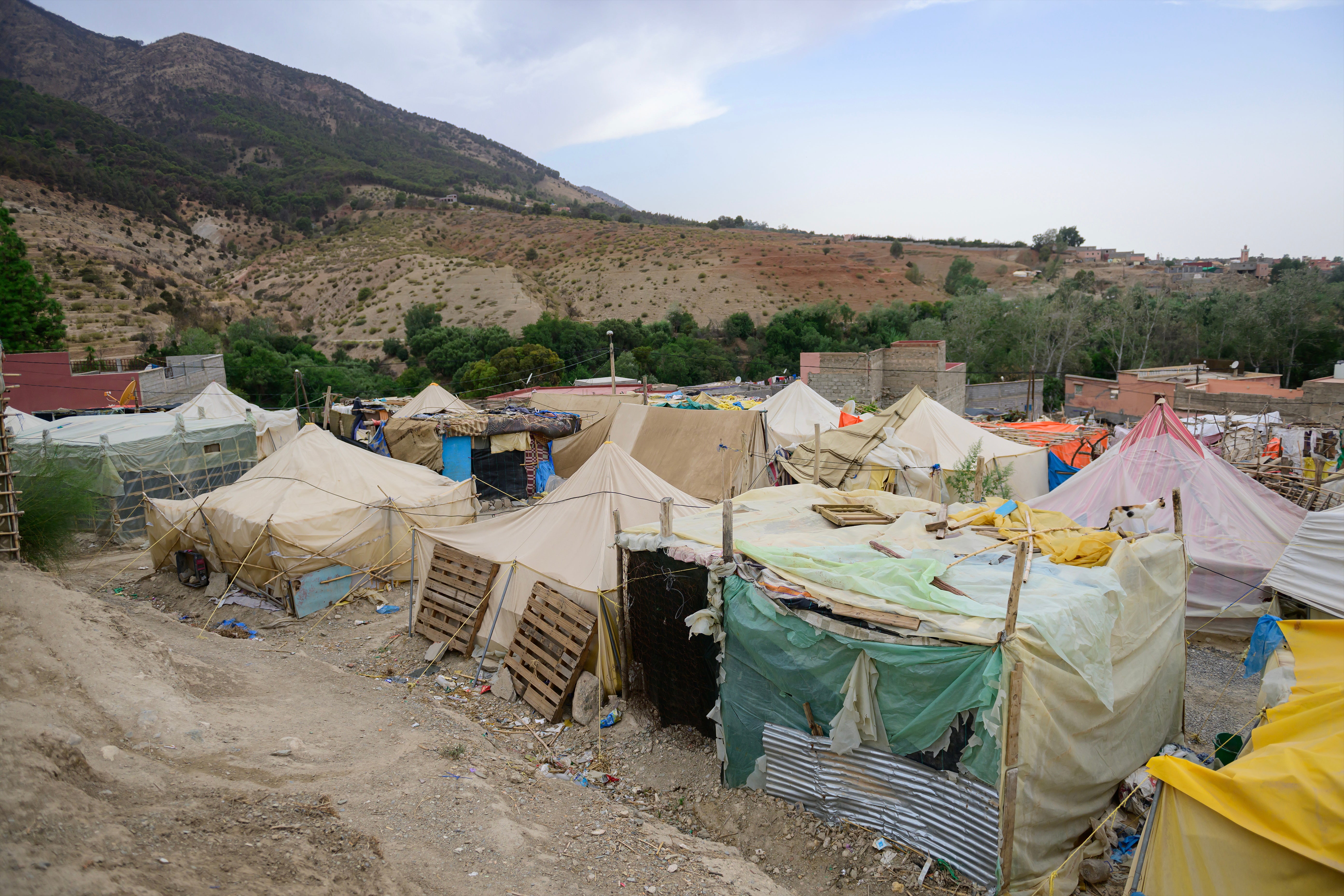 Many people in the al-Haouz province are still living in plastic tents a year after the earthquake