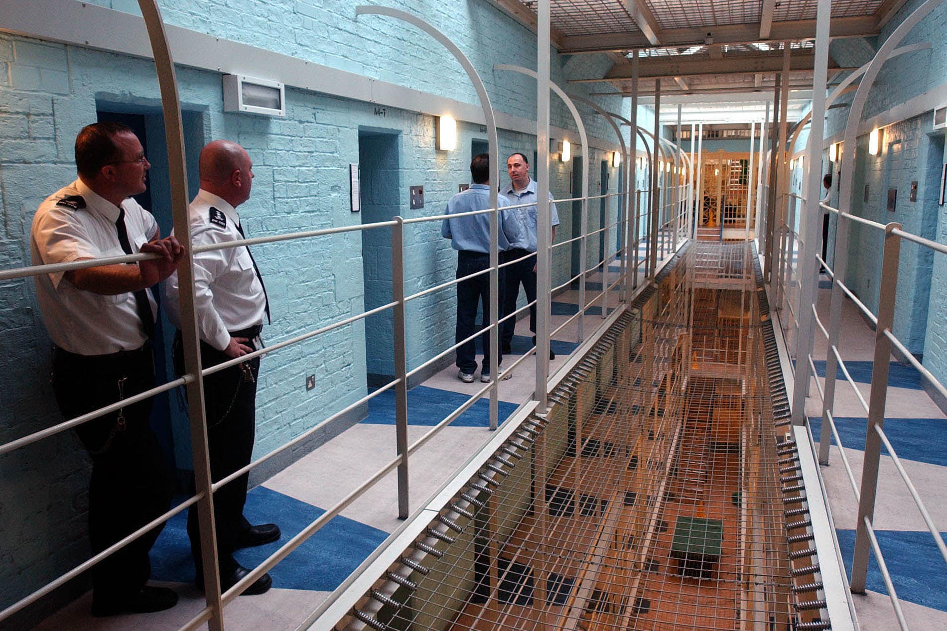 Prisoners and staff on a wing at Durham Prison (John Giles/PA)