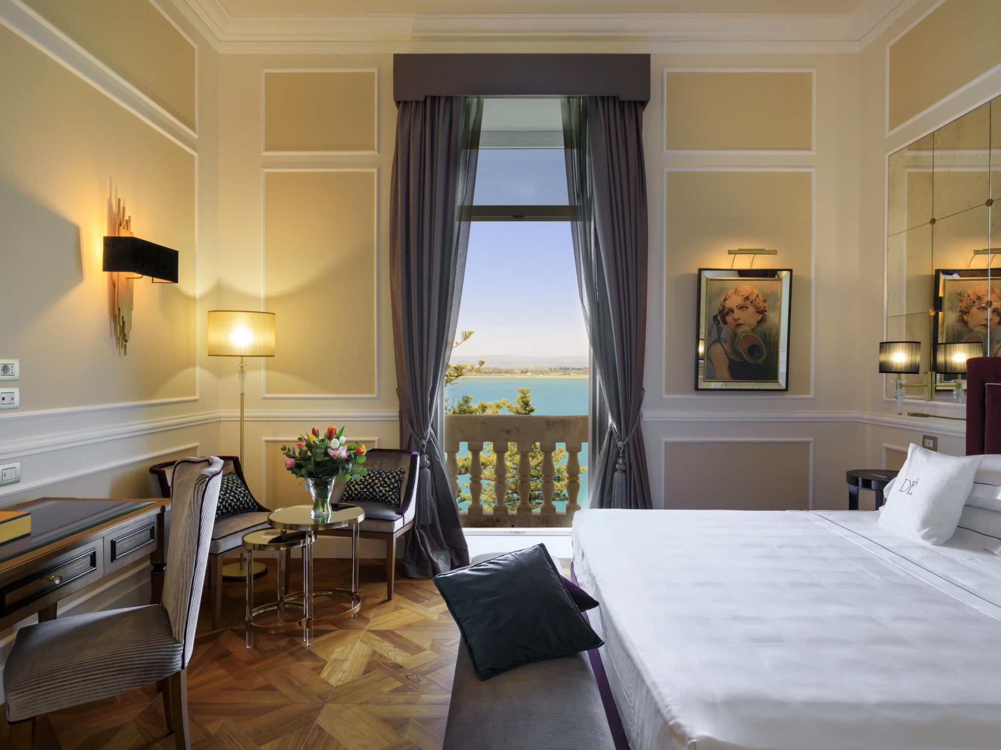 Most rooms have picture-perfect views of the Ionian sea