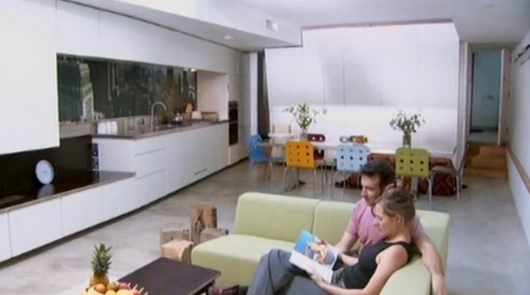 The spacious London home cost just £220,000 to build.