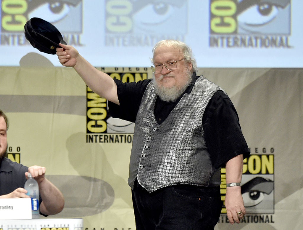 George R.R. Martin attends HBO's "Game Of Thrones" panel and Q&A during Comic-Con International 2014