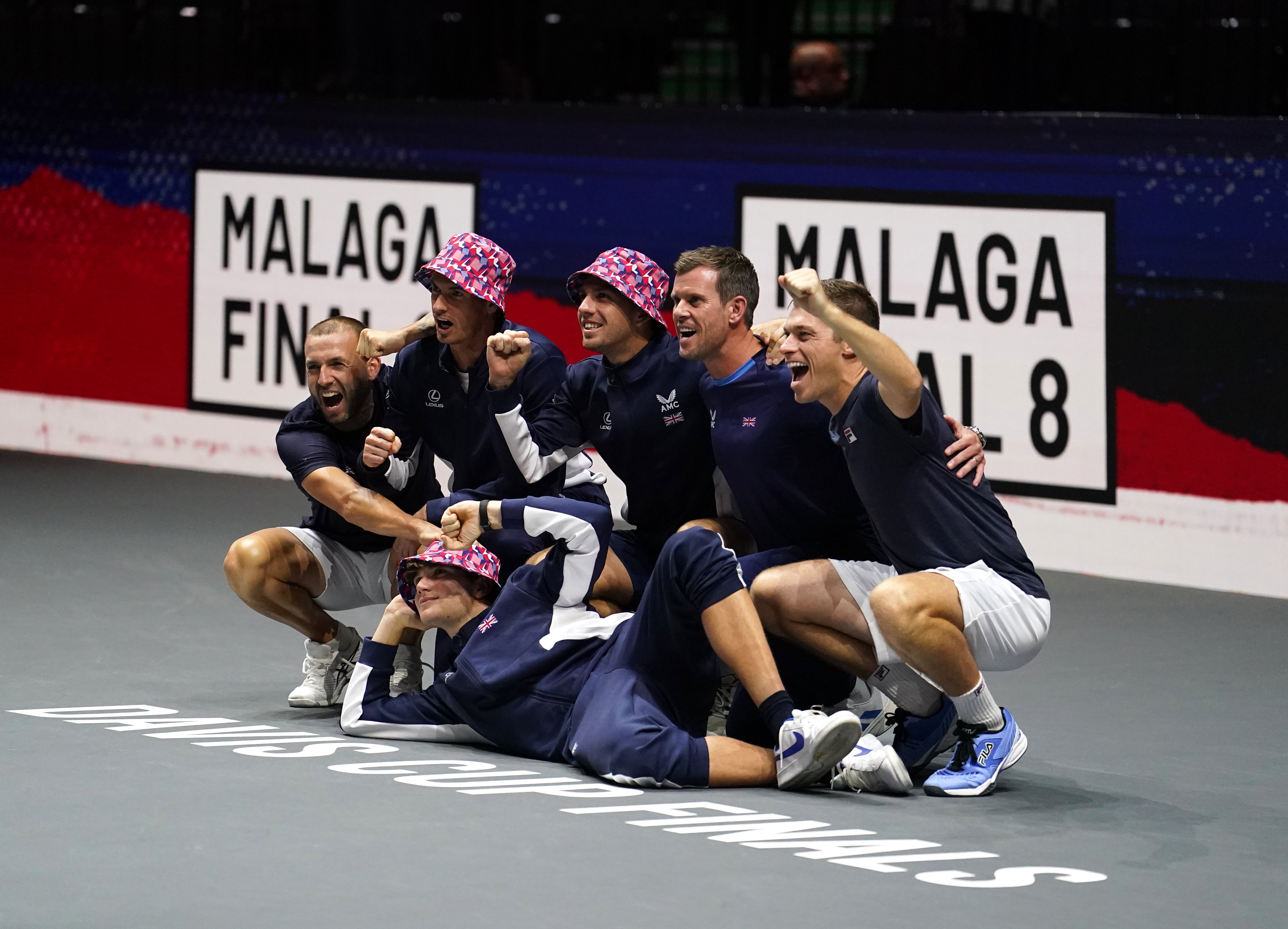 Jack Draper (front) helped the British Davis Cup team to the finals last year