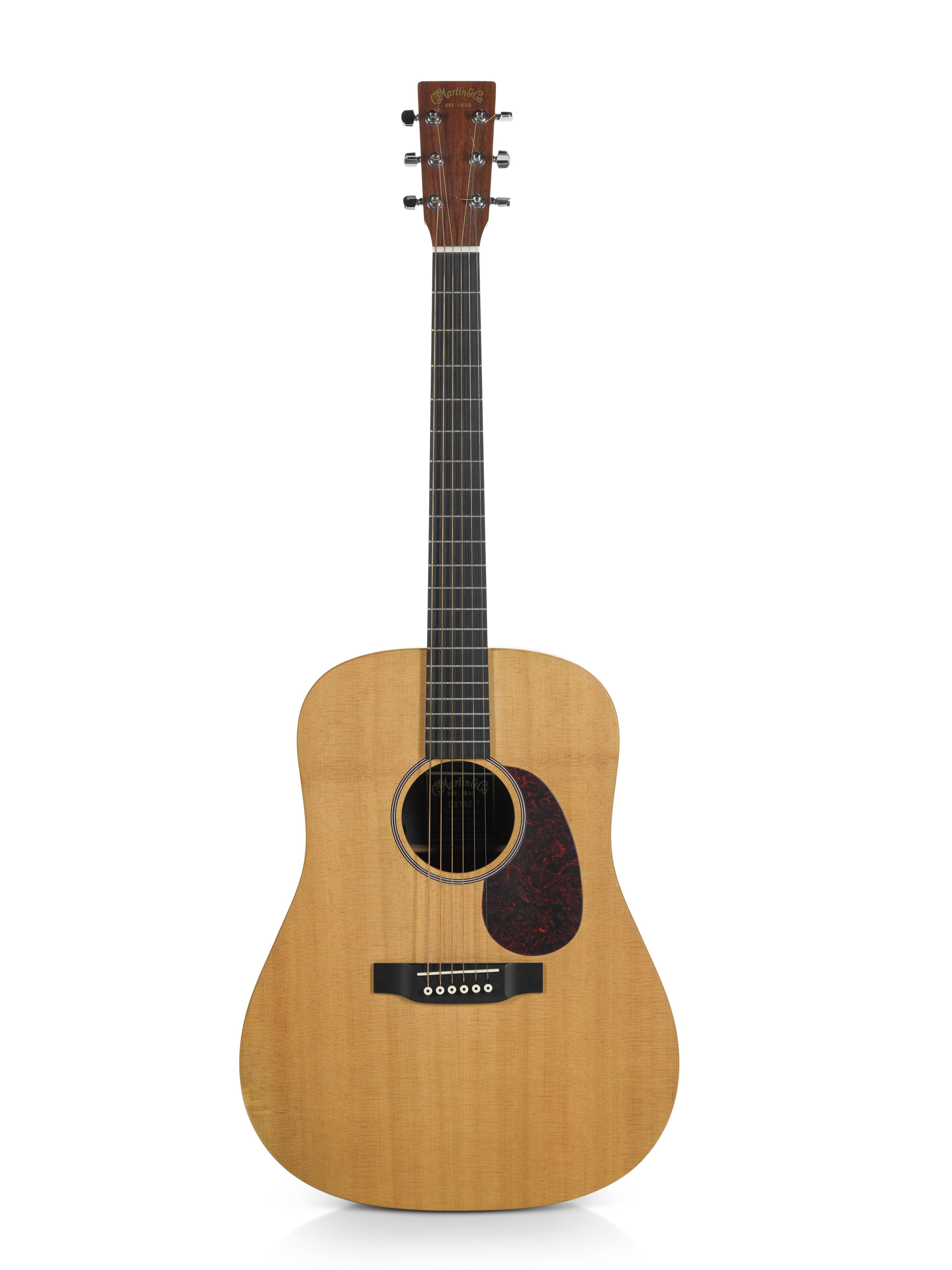 Marianne Faithfull’s Marin D-X1AE electro-acoustic guitar, believed to have been used in the recording of the albums ‘Give My Love to London’ and ‘Negative Capability'