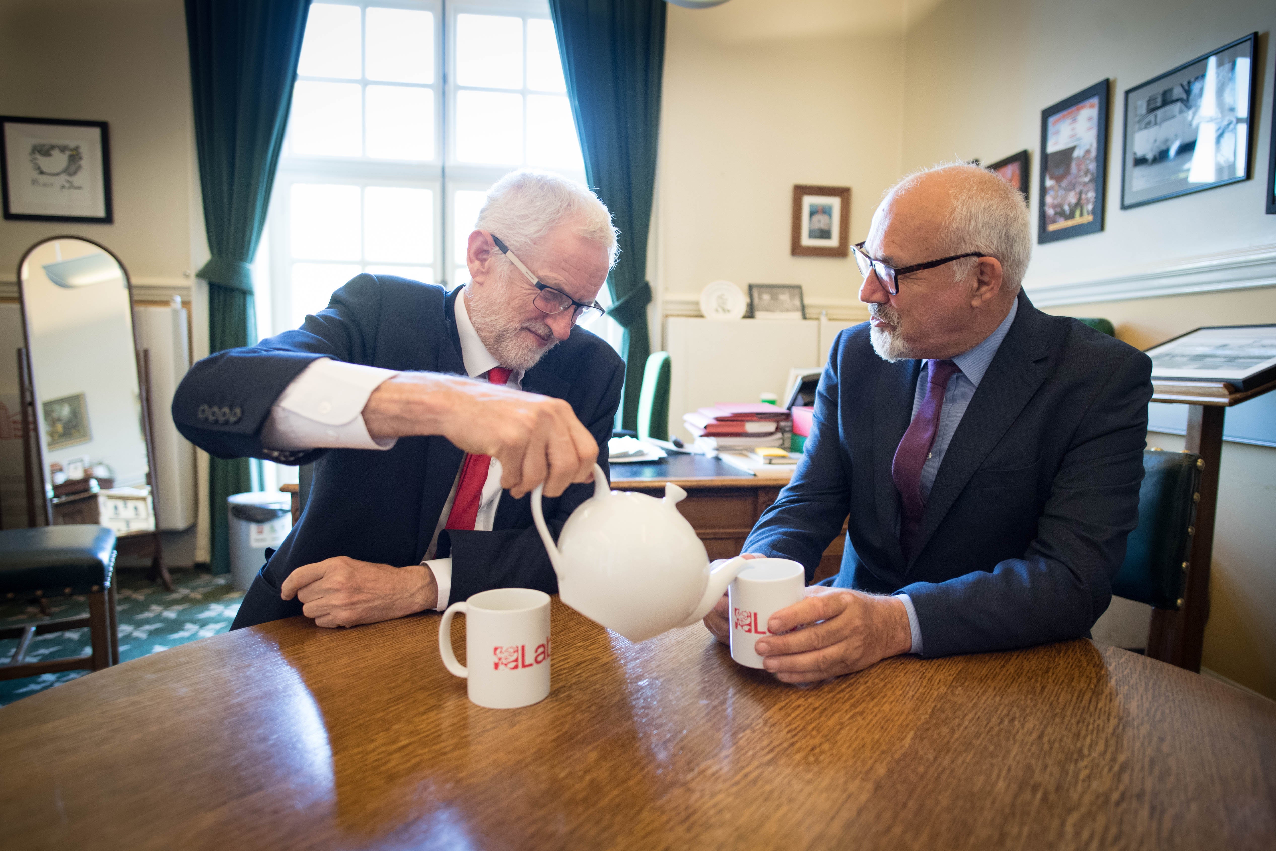 Corbyn ally Jon Trickett (right) was the only Labour MP to vote against the government