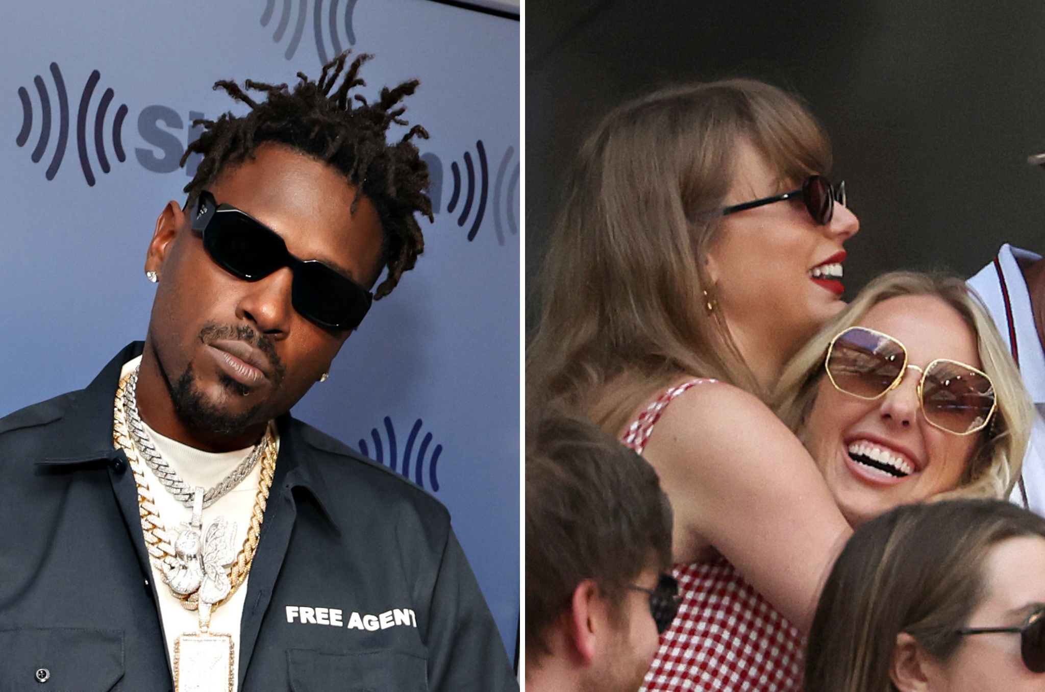 Antonio Brown, Taylor Swift and Brittany Mahomes