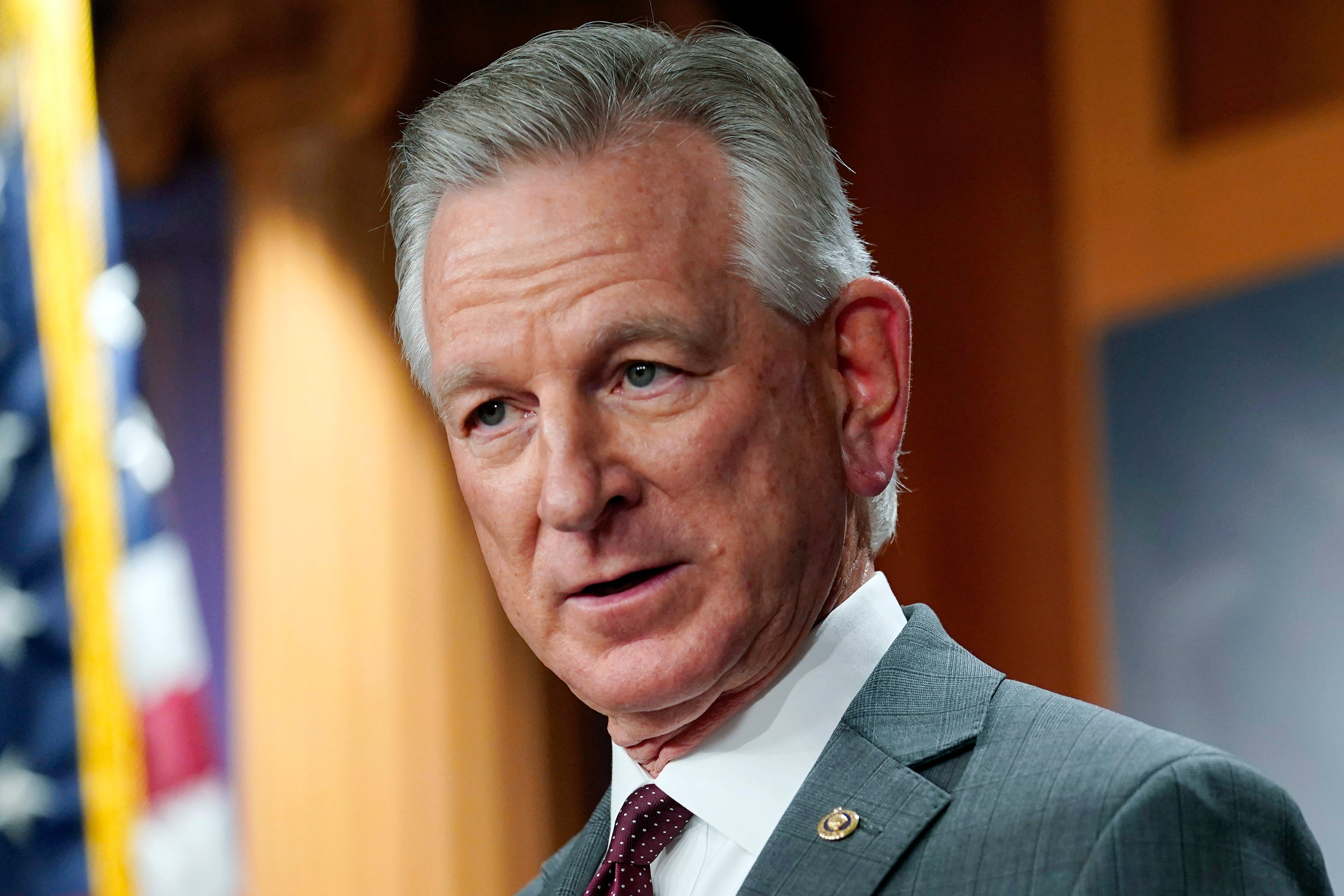 Senator Tommy Tuberville said the US military ‘couldn’t beat anyone’ in comments he made to Fox News’ Laura Ingraham