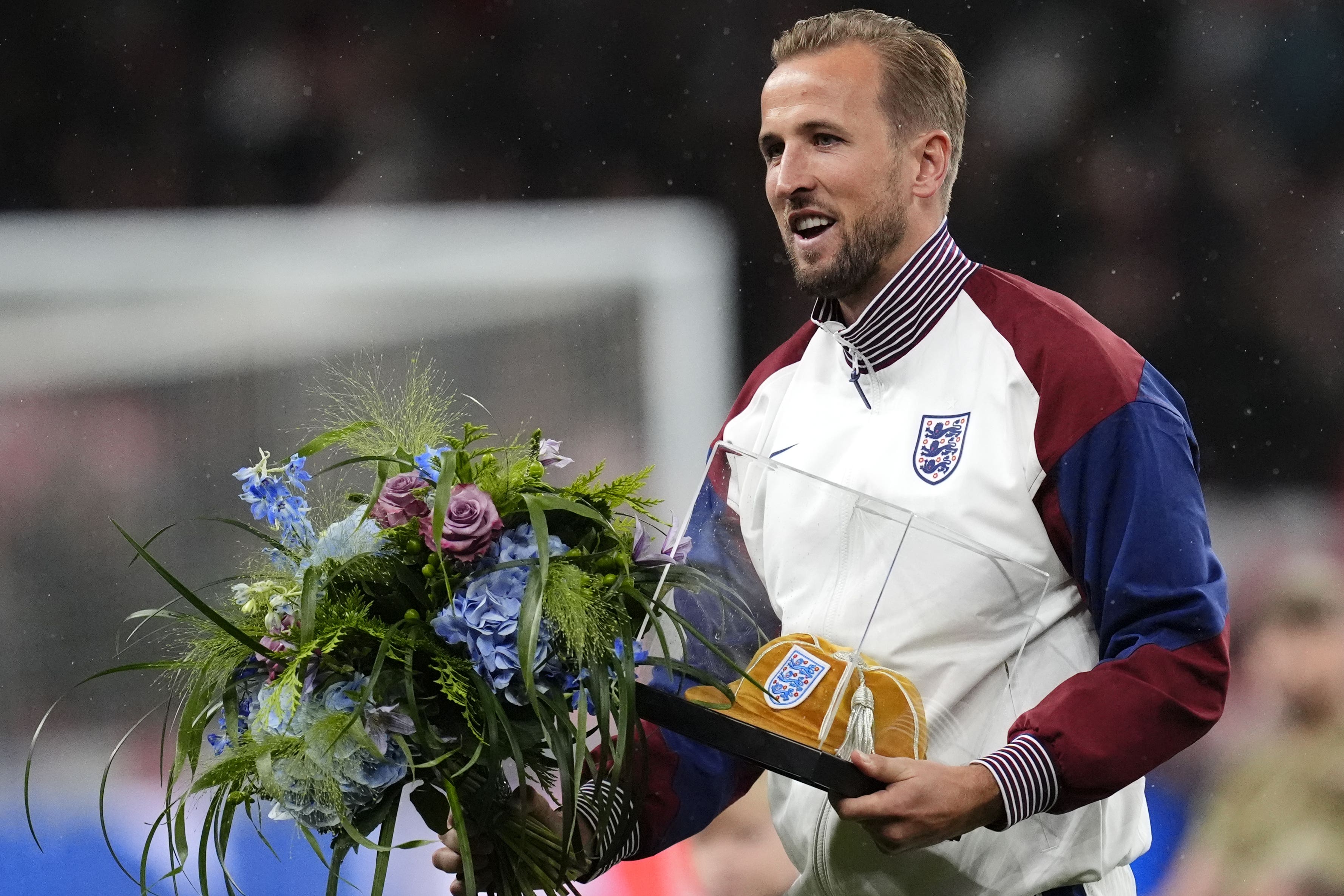 Harry Kane marked his 100th international appearance in fitting style (Nick Potts/PA)