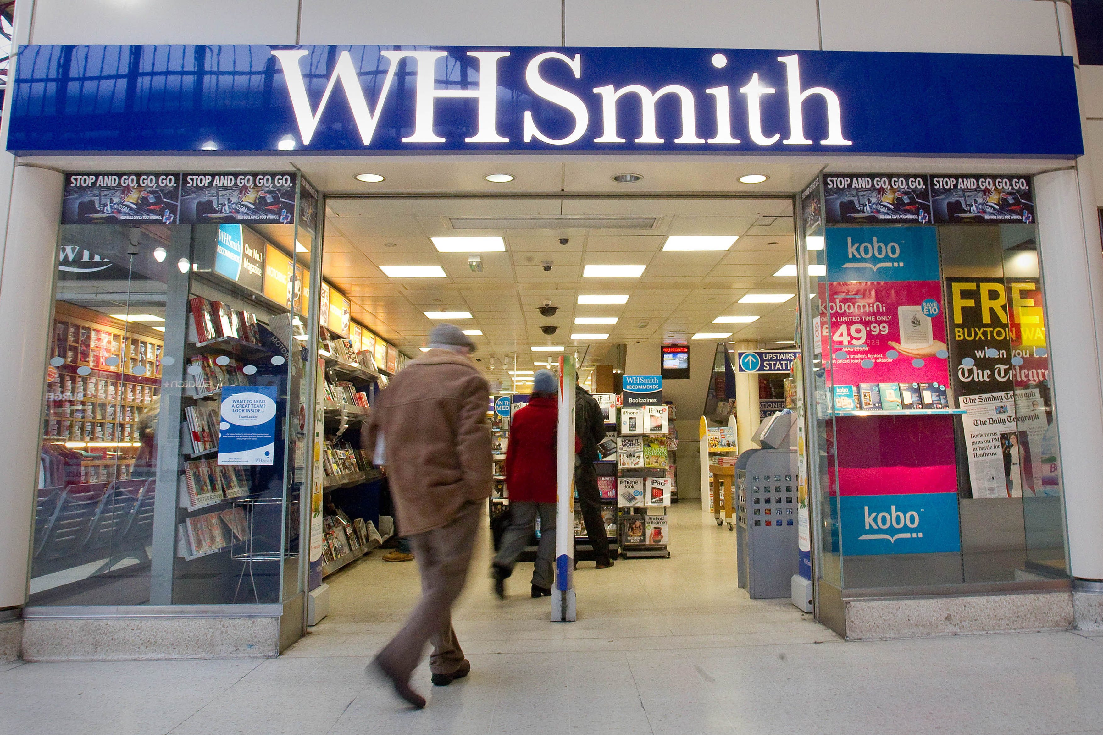 WH Smith said like-for-like revenue at its travel shops leapt 7% in the year ending August 31 (PA)