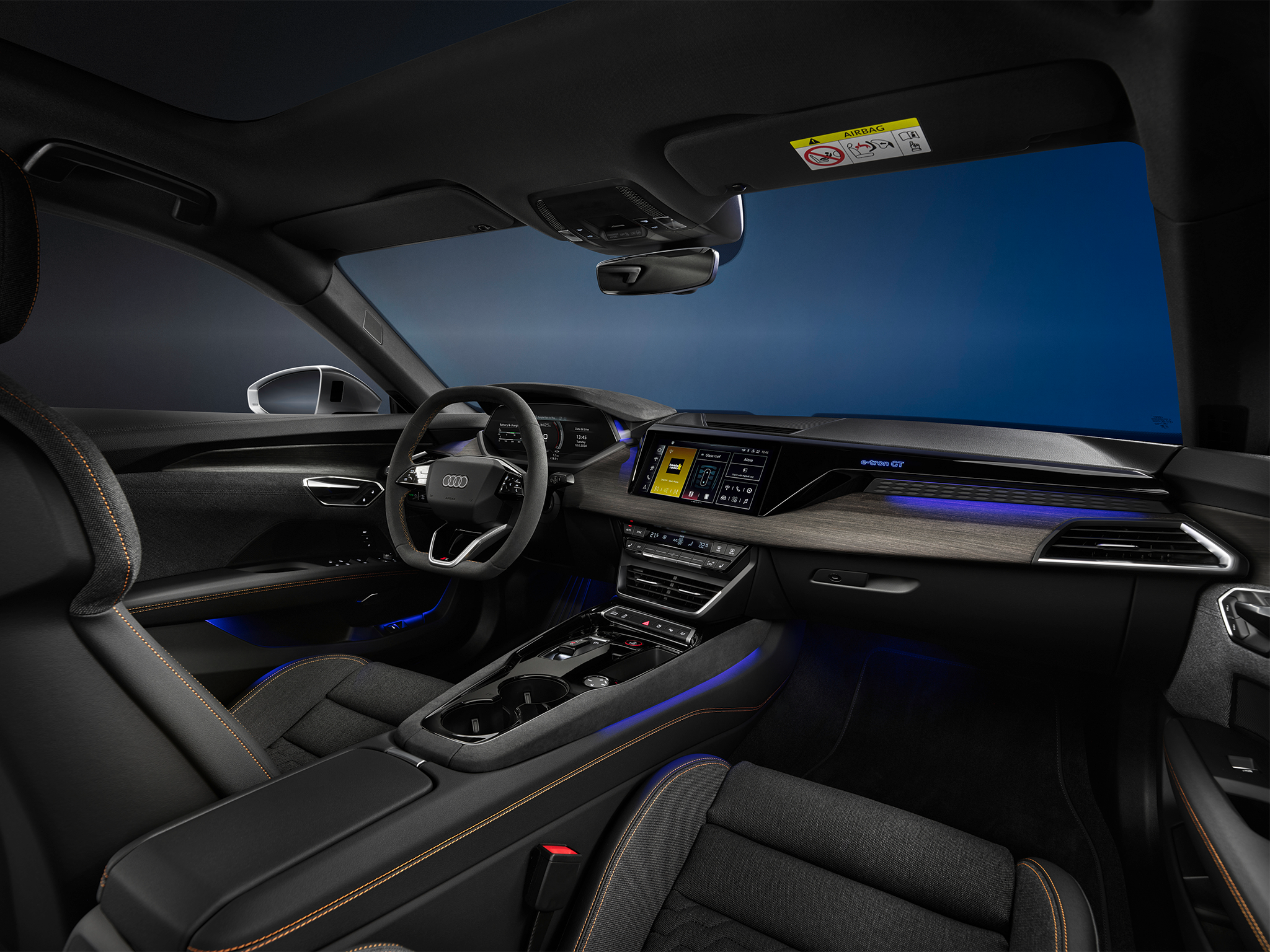 Audi’s ‘monoposo’ interior design angles the major controls towards the driver