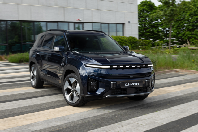 <p>The KGM Torres EVX is a stylish and rugged electric SUV with a distinctive design.</p>