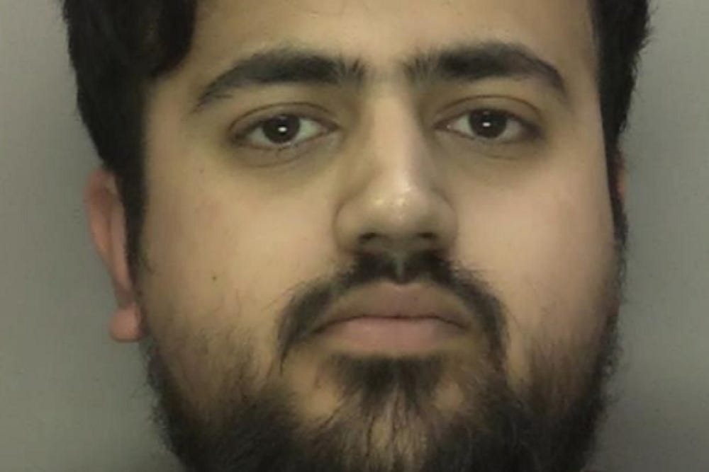 Ehsan Hussain pleaded guilty to distributing ‘threatening, abusive or insulting’ written material intending to stir up racial hatred (West Midlands Police/PA)