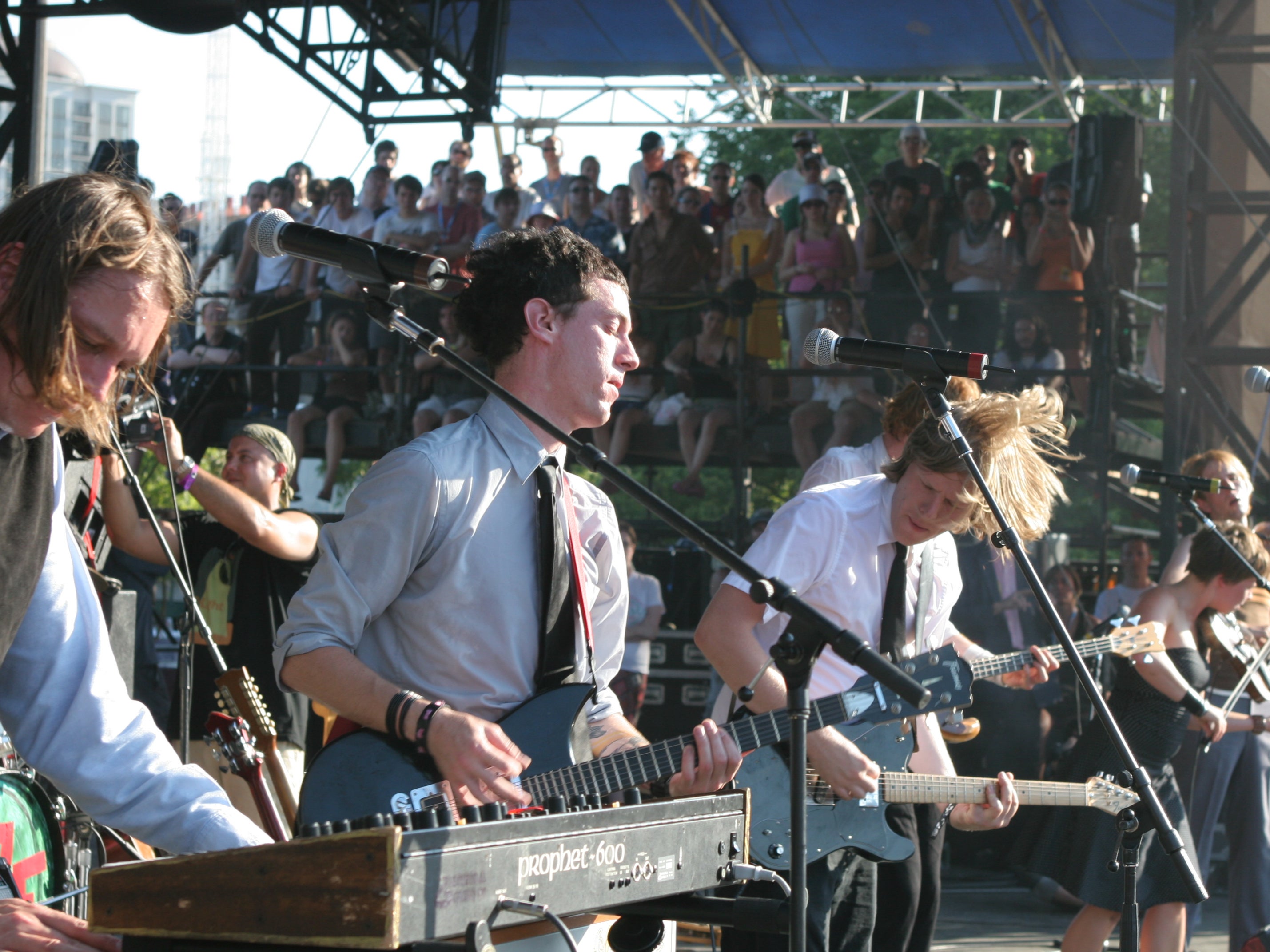 Arcade Fire performing at Lollapalooza in 2005, the year after ‘Funeral’ was released