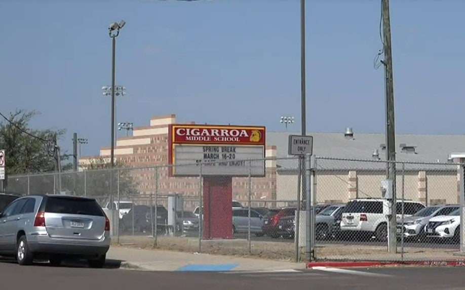 Cigarroa Middle School in Laredo, Texas cancelled classes on Monday after police received reports that two 12-year-old girls had threatened their school