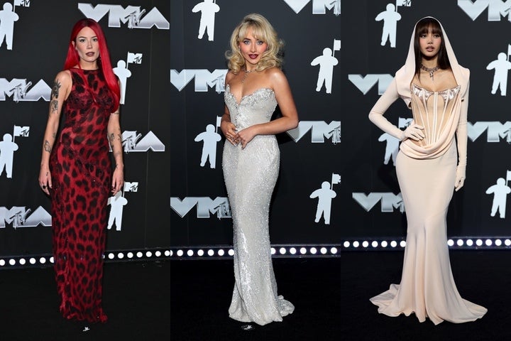 Halsey, Sabrina Carpenter and Blackpink rapper Lisa at the 2024 MTV VMAs