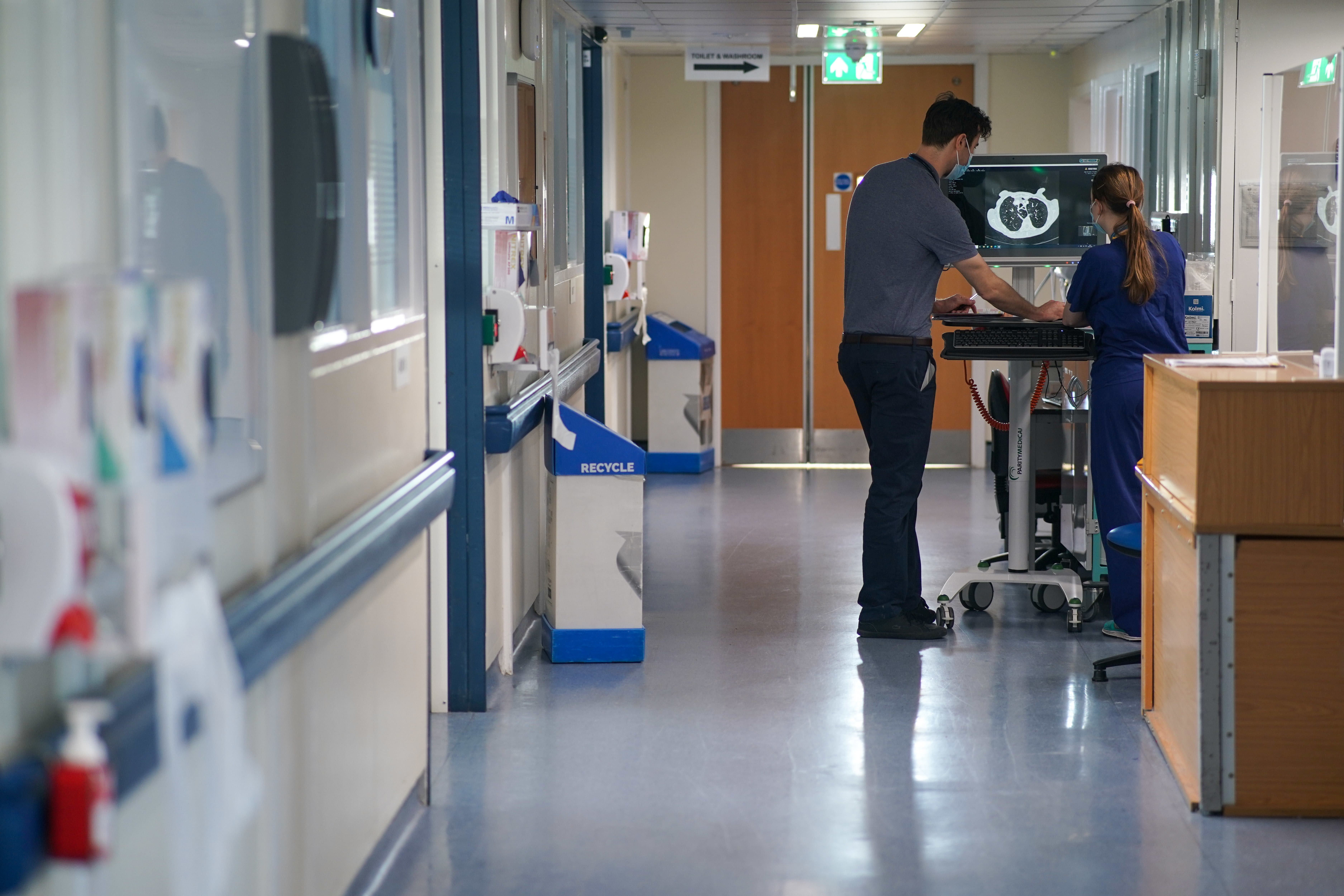 NHS England has met its four-hour A&E wait time target for the first time, new data has revealed (Jeff Moore/PA)