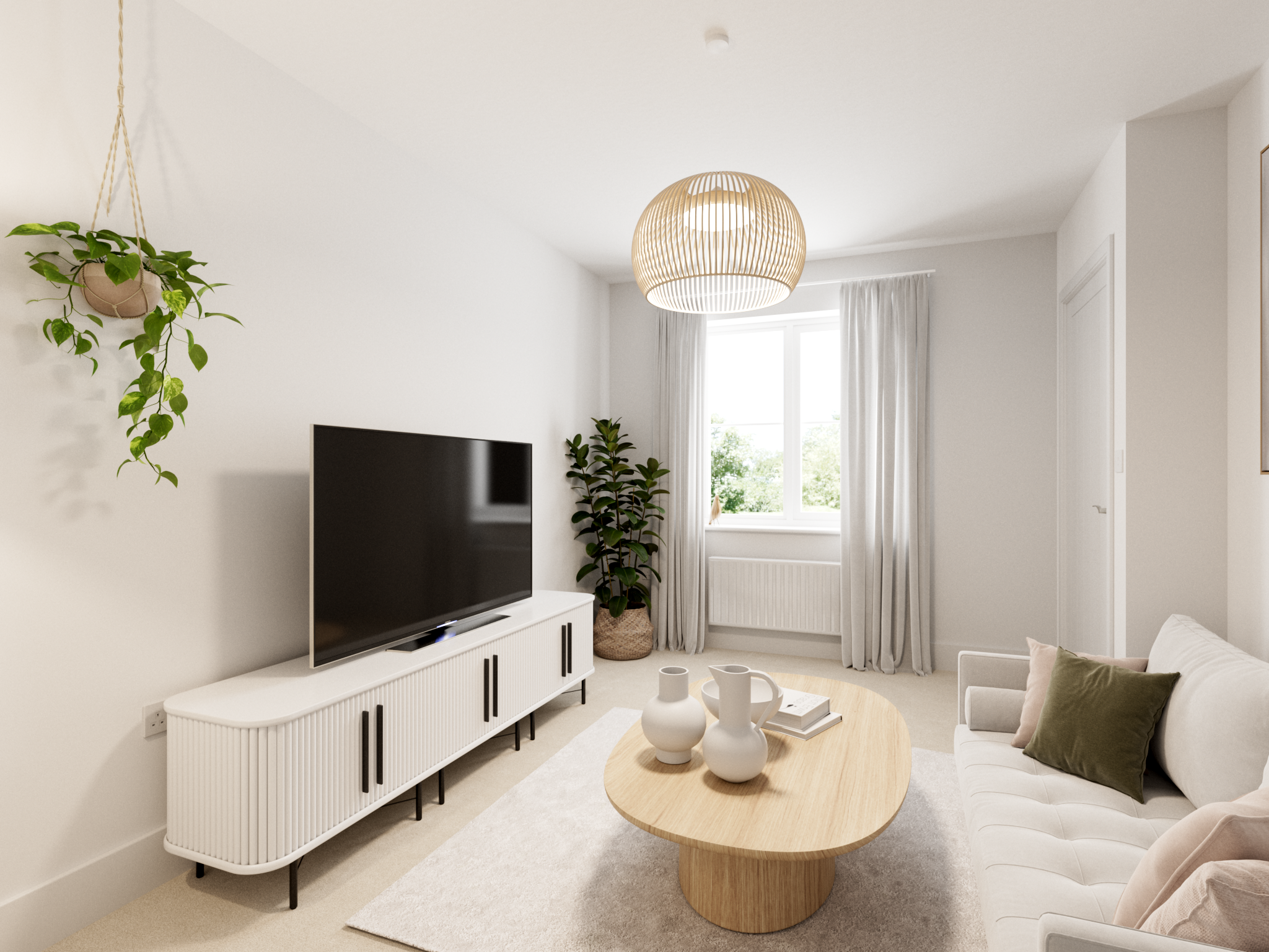 CGI image of the living room