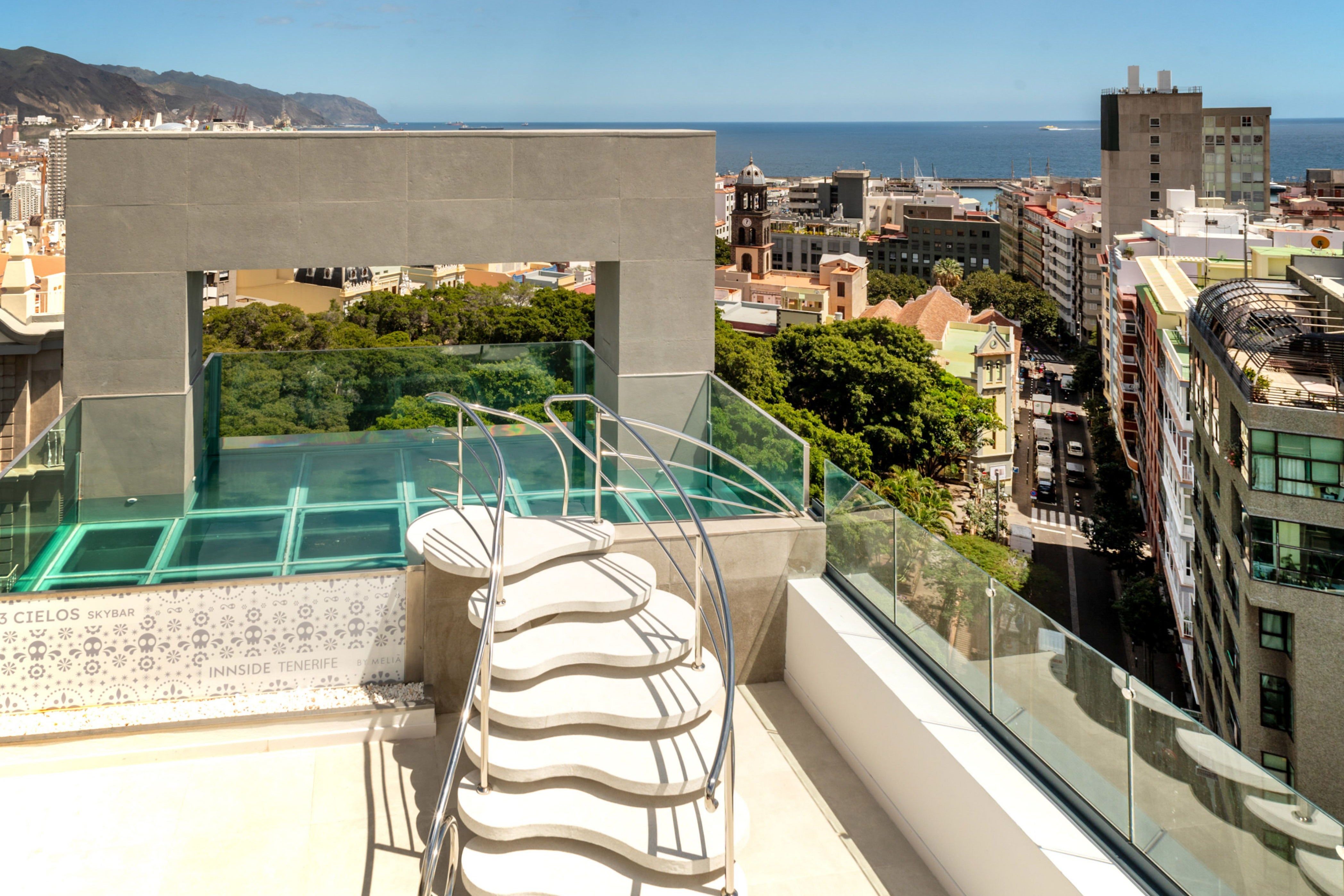 Relax beside the sky-level infinity pool