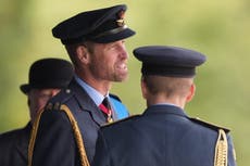 William steps in for Charles as he attends graduation ceremony at RAF Cranwell