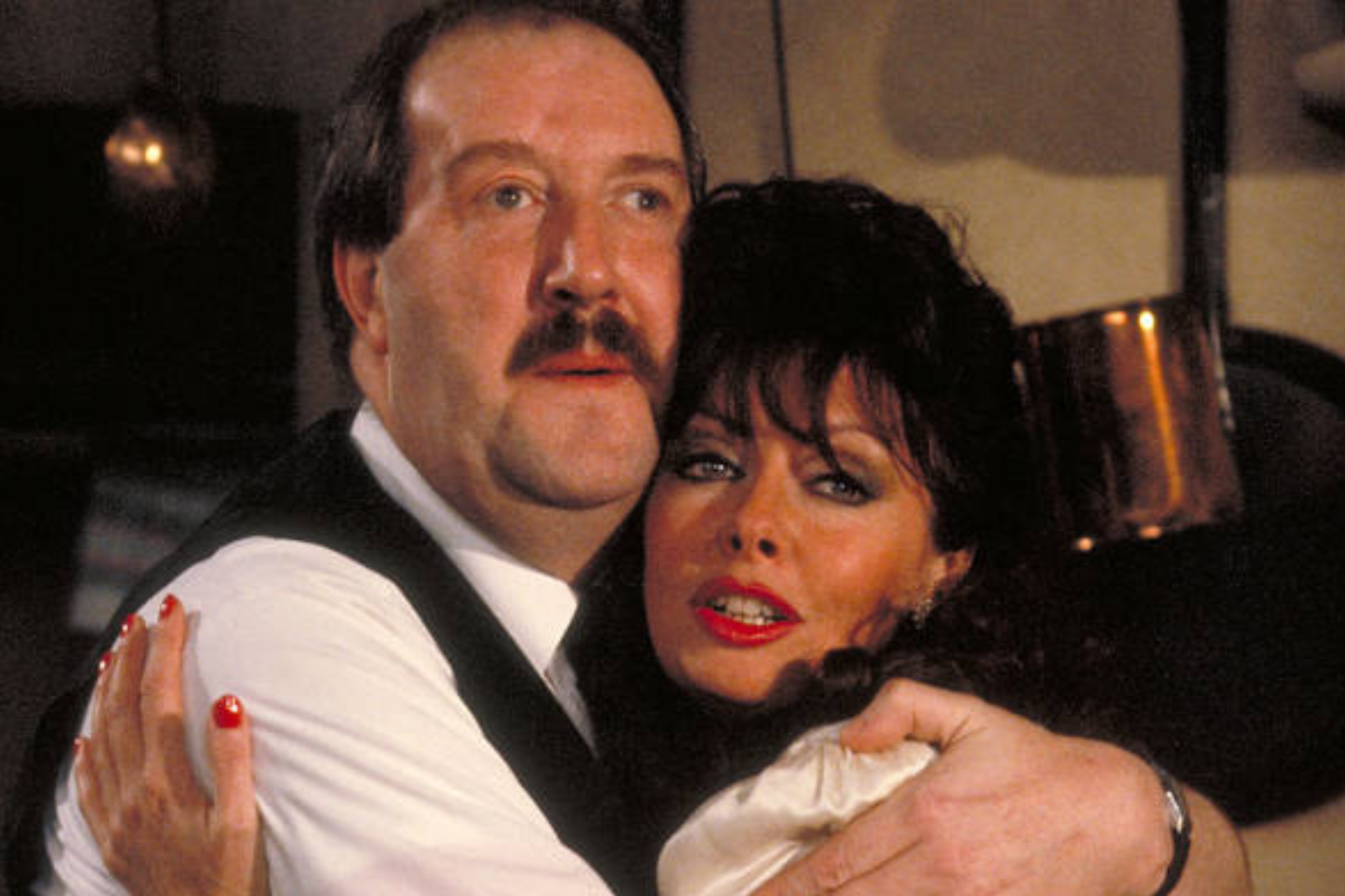 Gorden Kaye and Yvette Carte-Blanche in the 1980s show