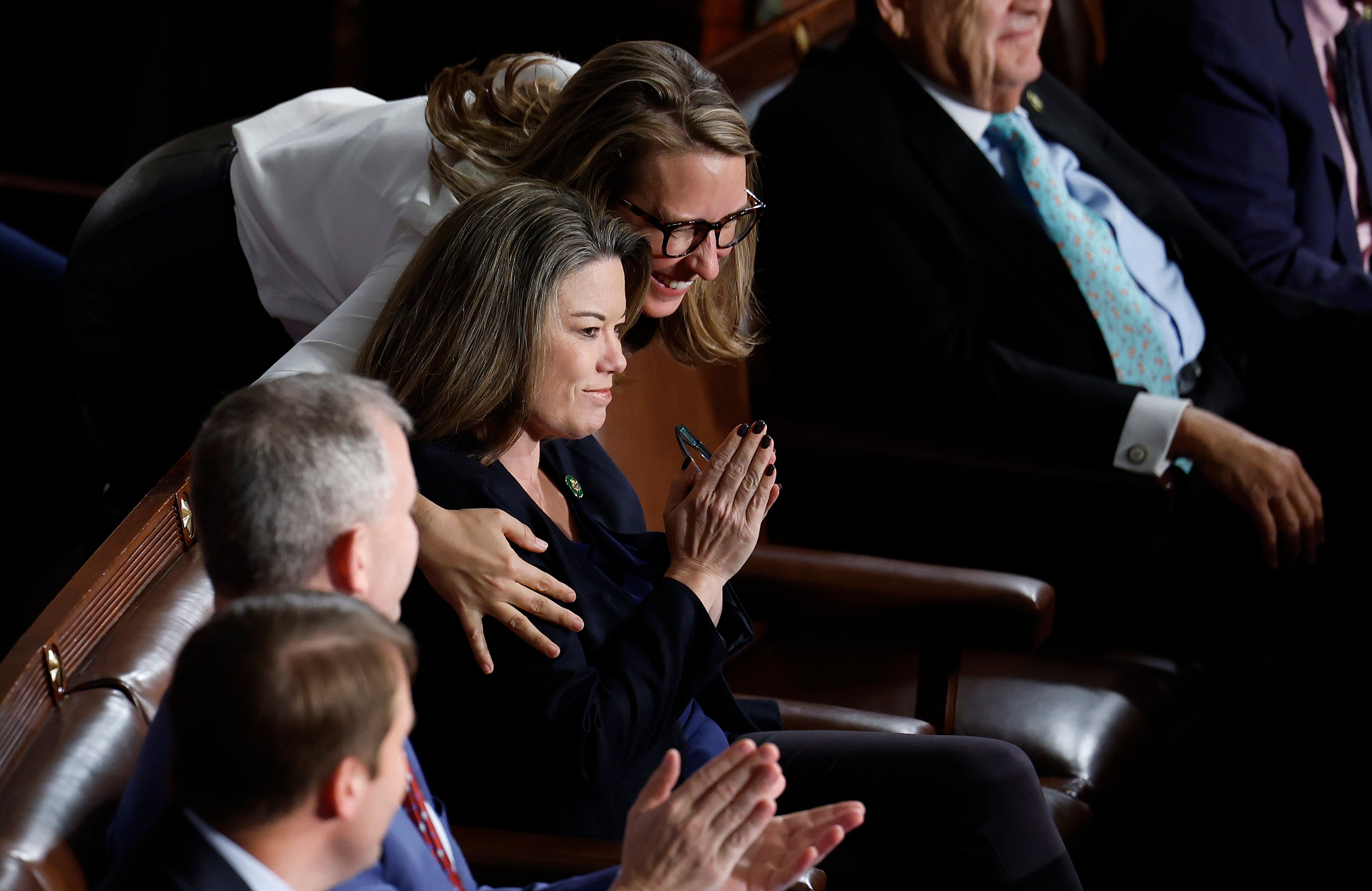 U.S. Rep. Angie Craig (D-MN) was one for the first Democrats to say President Joe Biden needs to step aside, along with Rep Hillary Scholten (D-MI) (Right).