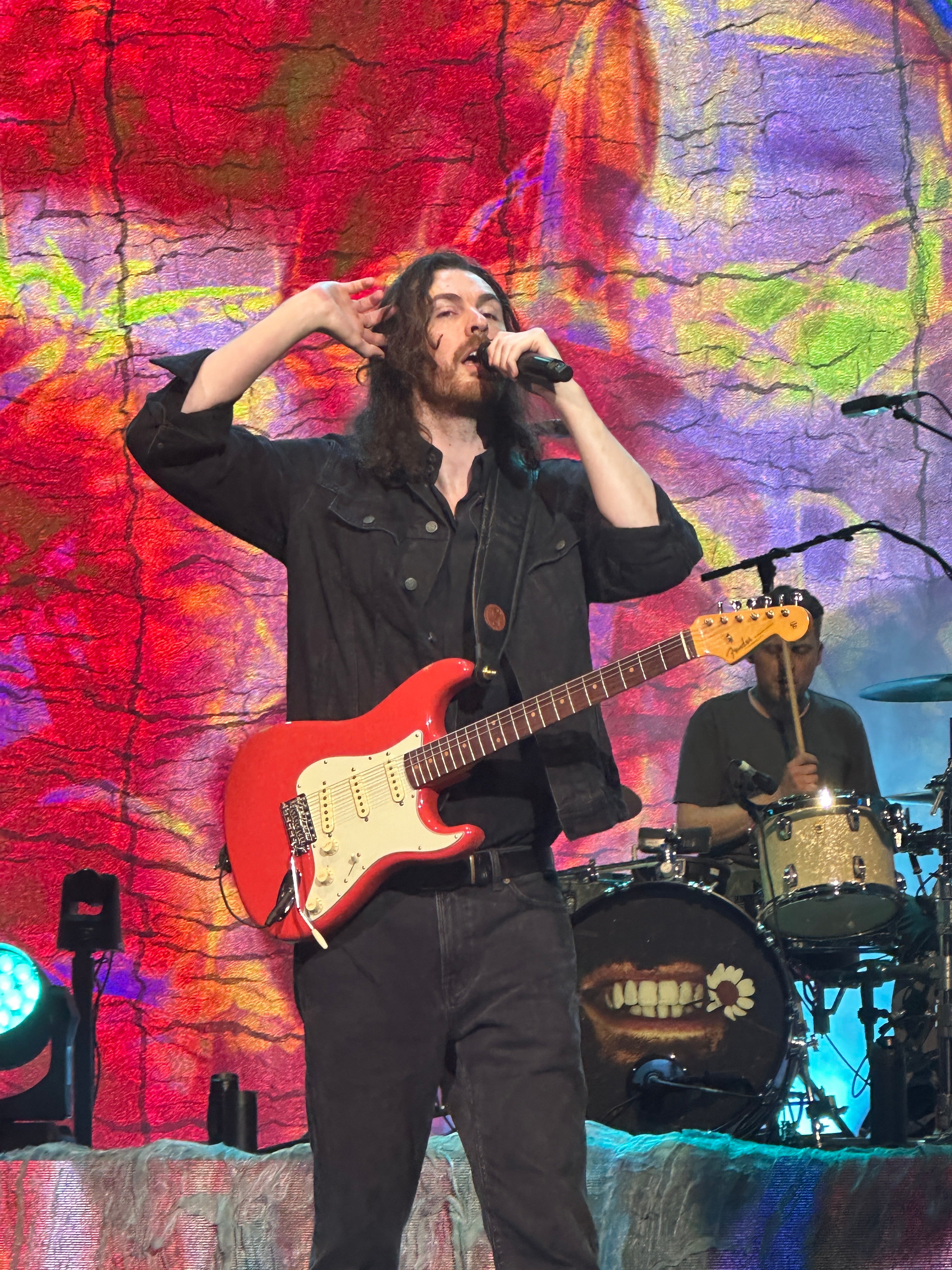 Hozier performed at Bethel Woods Center of the Arts, the location of the famous 1969 Woodstock Festival