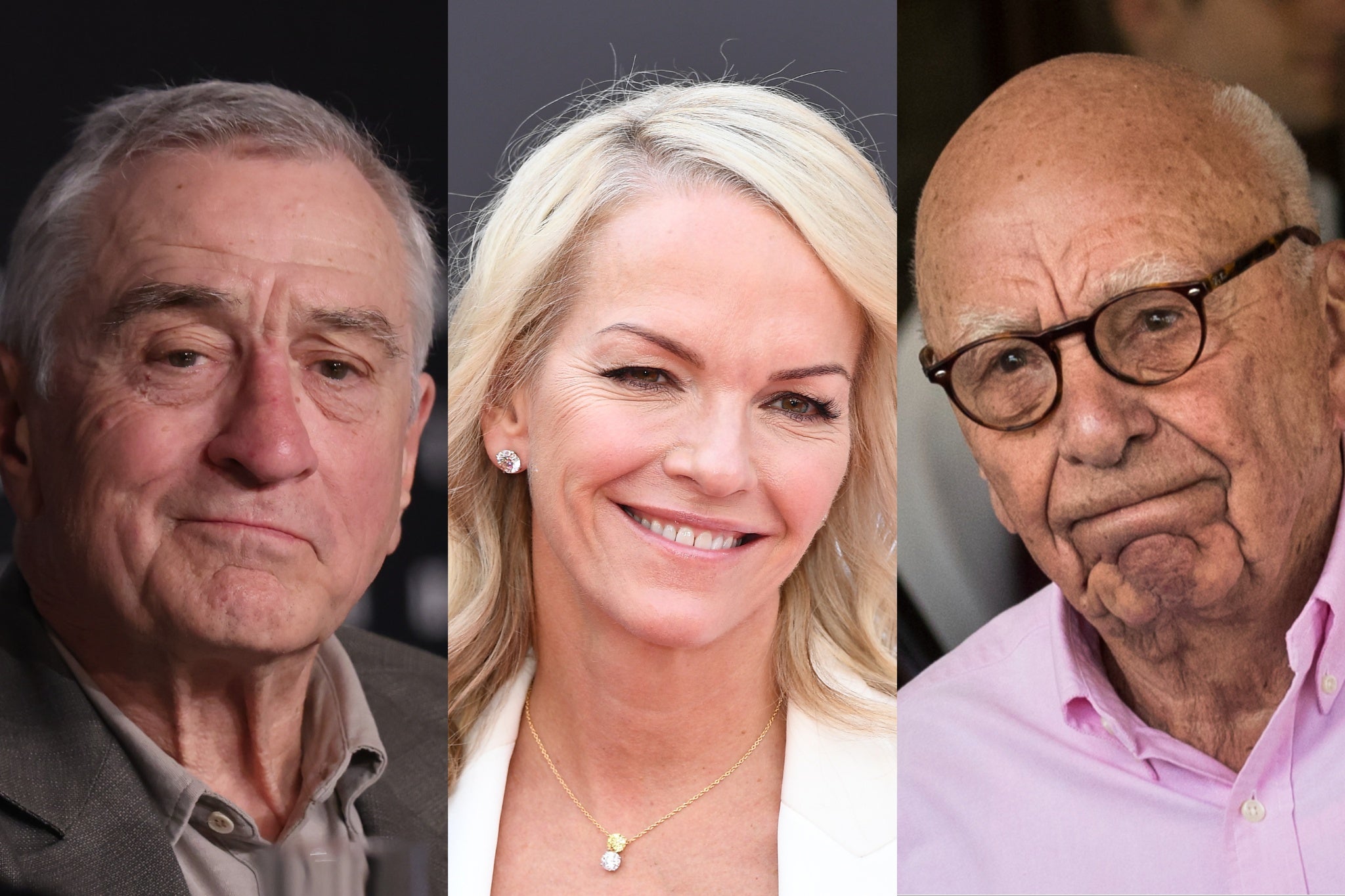 Robert De Niro, Elisabeth Murdoch and Rupert Murdoch