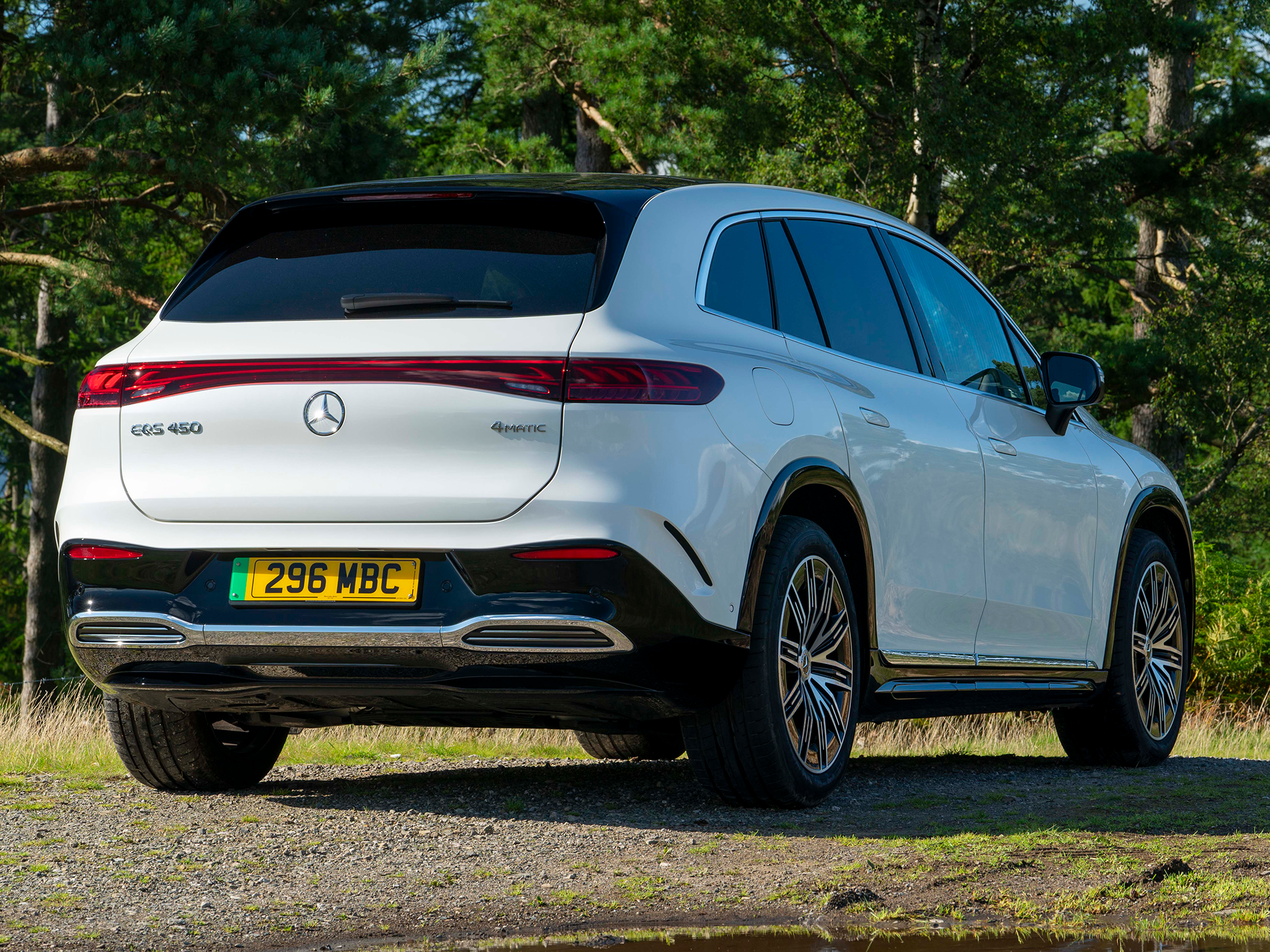 The Mercedes-Benz EQS SUV boasts a range of up to 401 miles and can rapid charge at up to 200kW.