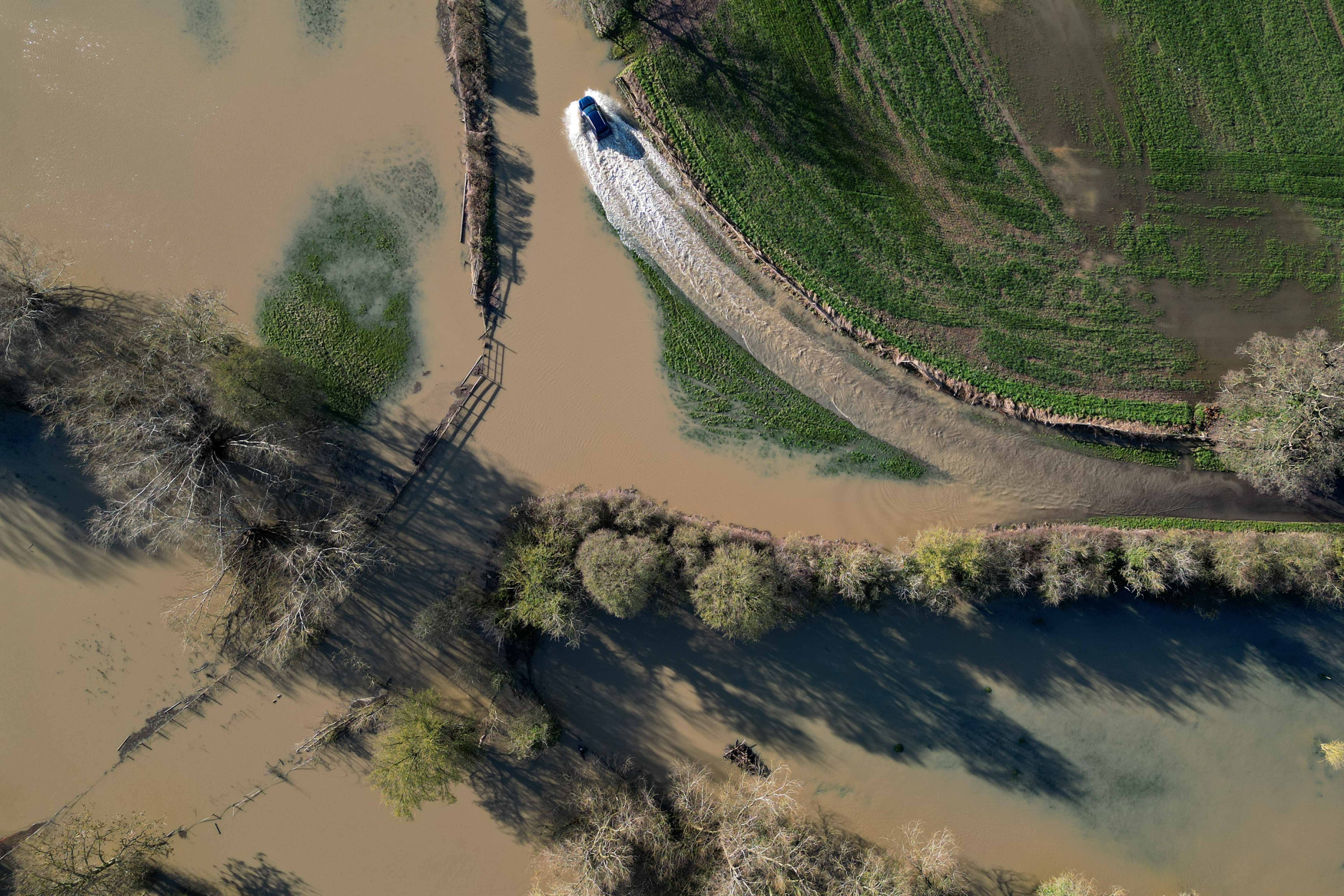 A total of 5.5 million properties in England are at risk from flooding (Jacob King/PA)