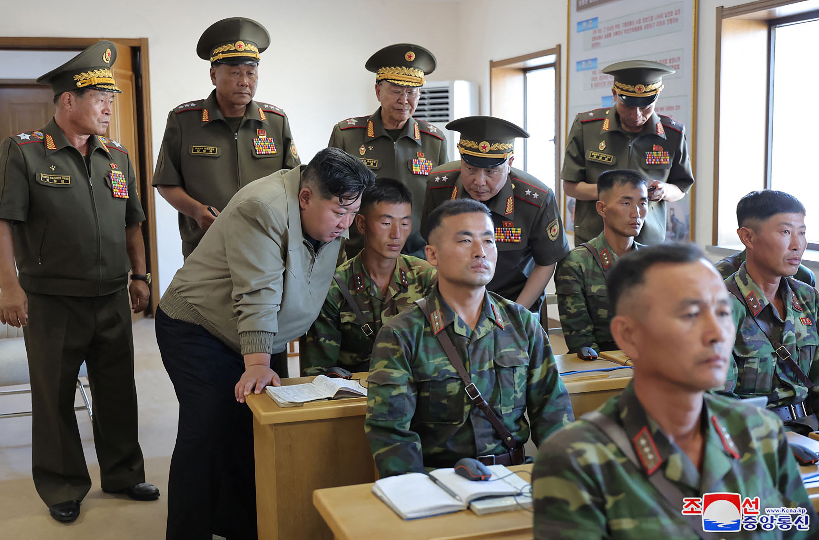 Kim Jong-un visits a training base for special forces of the Korean People’s Army