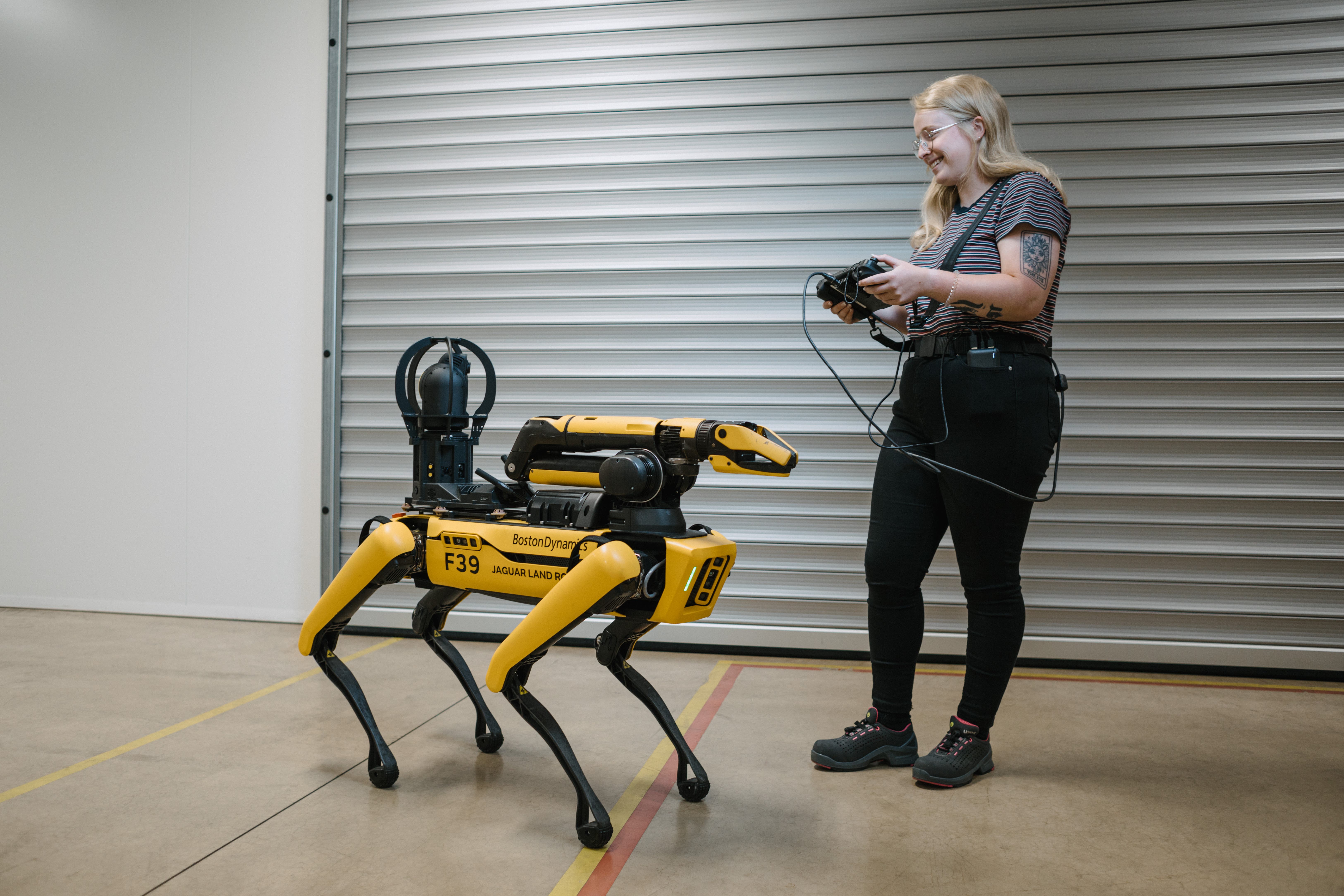 Rover the Boston Dynamics robot dog (JLR/PA)