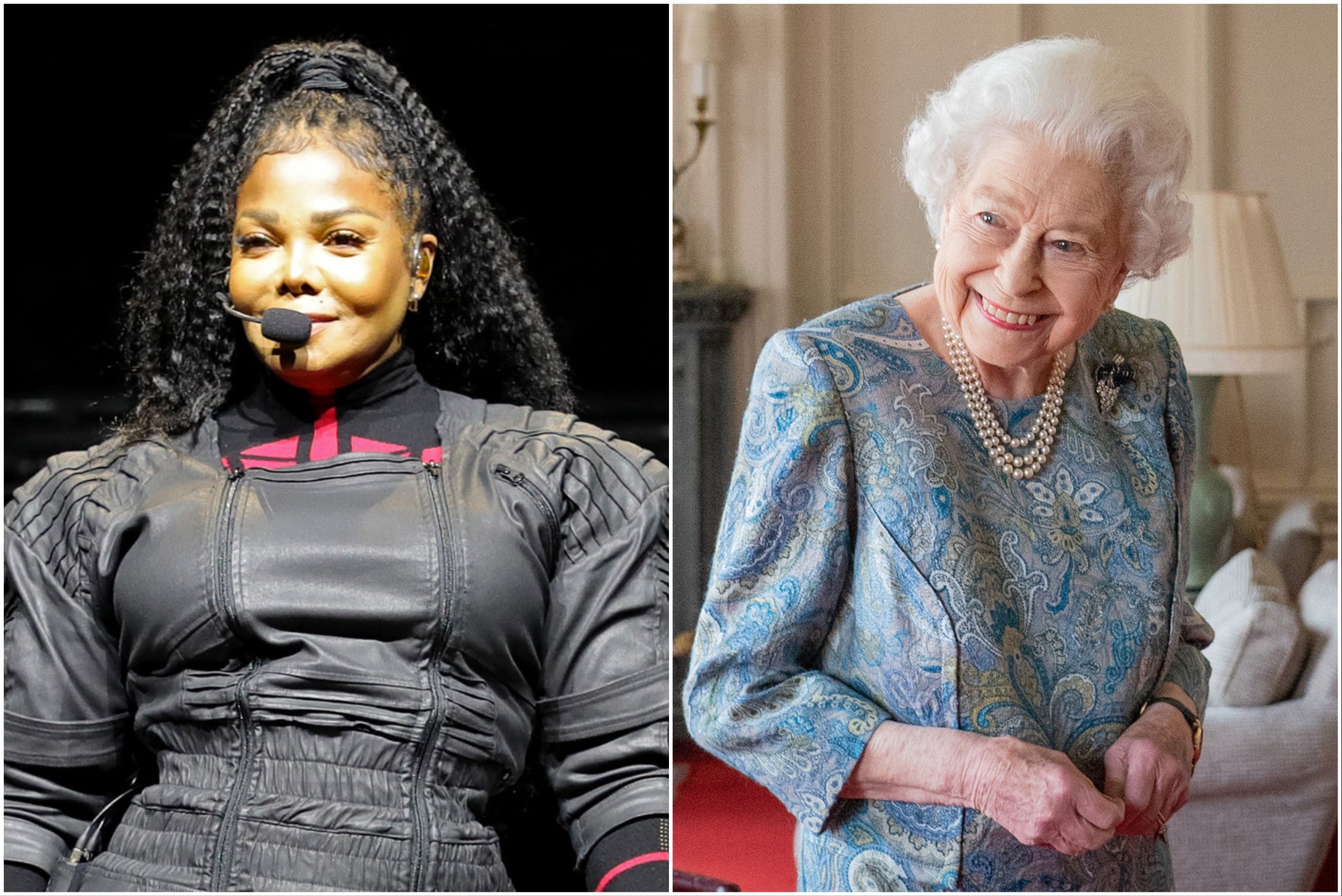 Janet Jackson recalled a wardrobe malfunction in front of Queen Elizabeth II