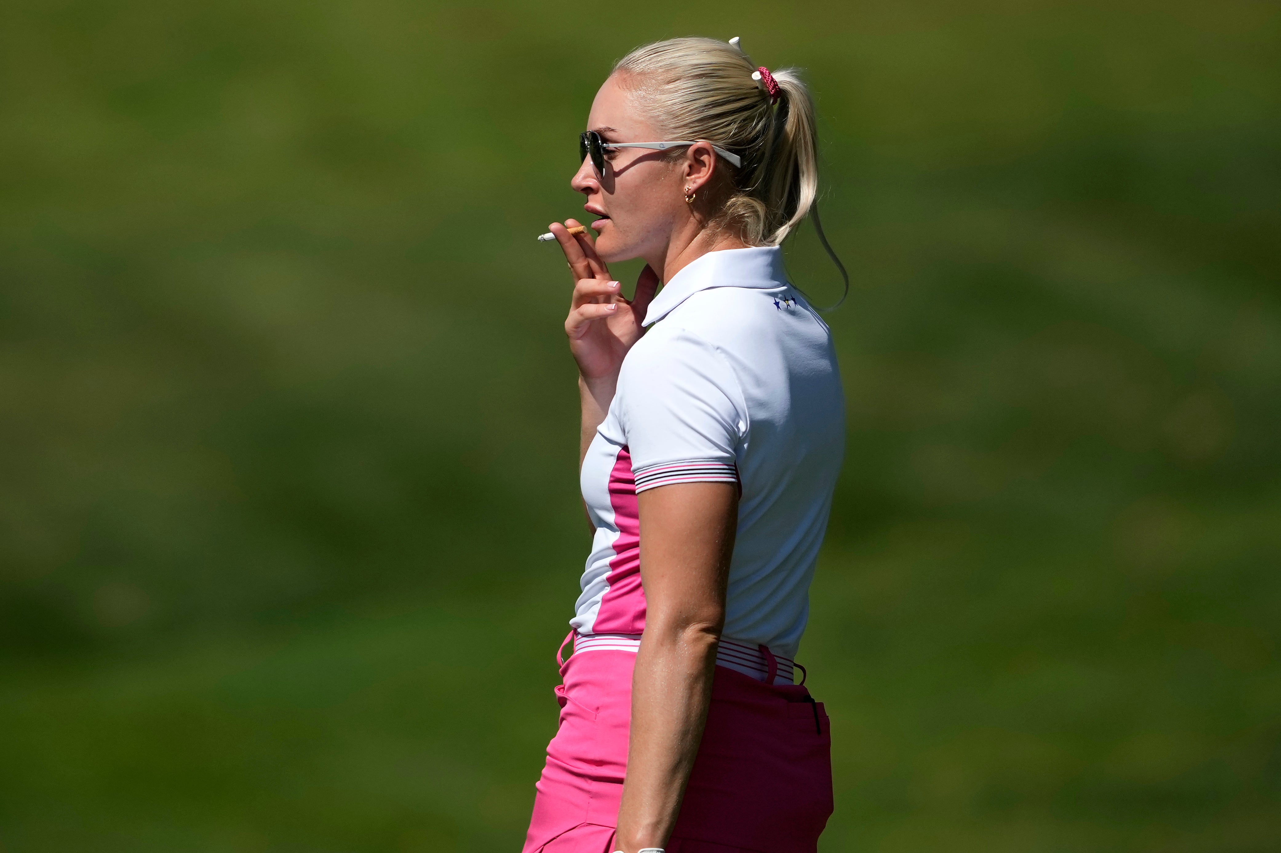 Charley Hull has been given permission by her team captain to smoke during the Solheim Cup