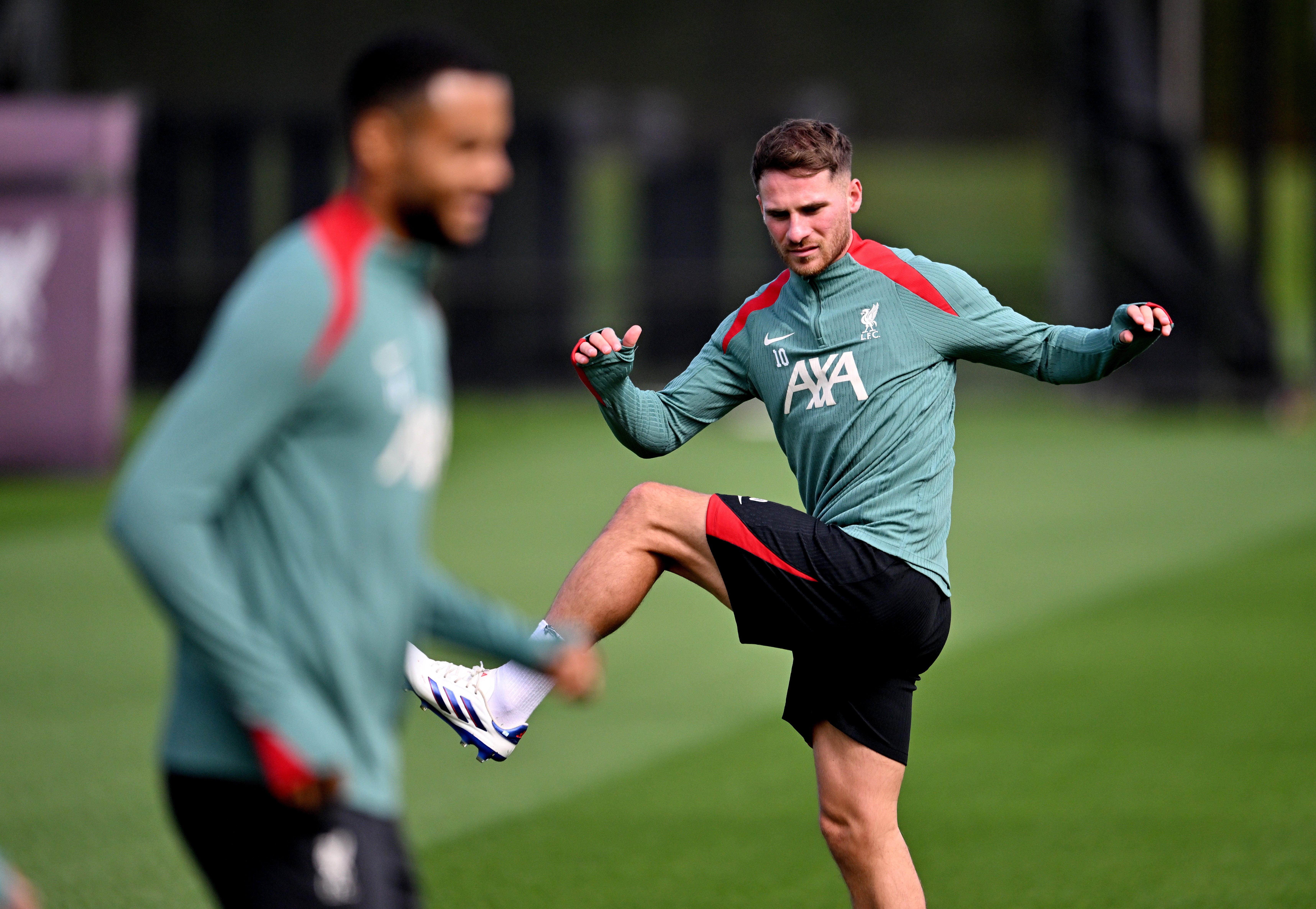 Alexis Mac Allister of Liverpool during a training session