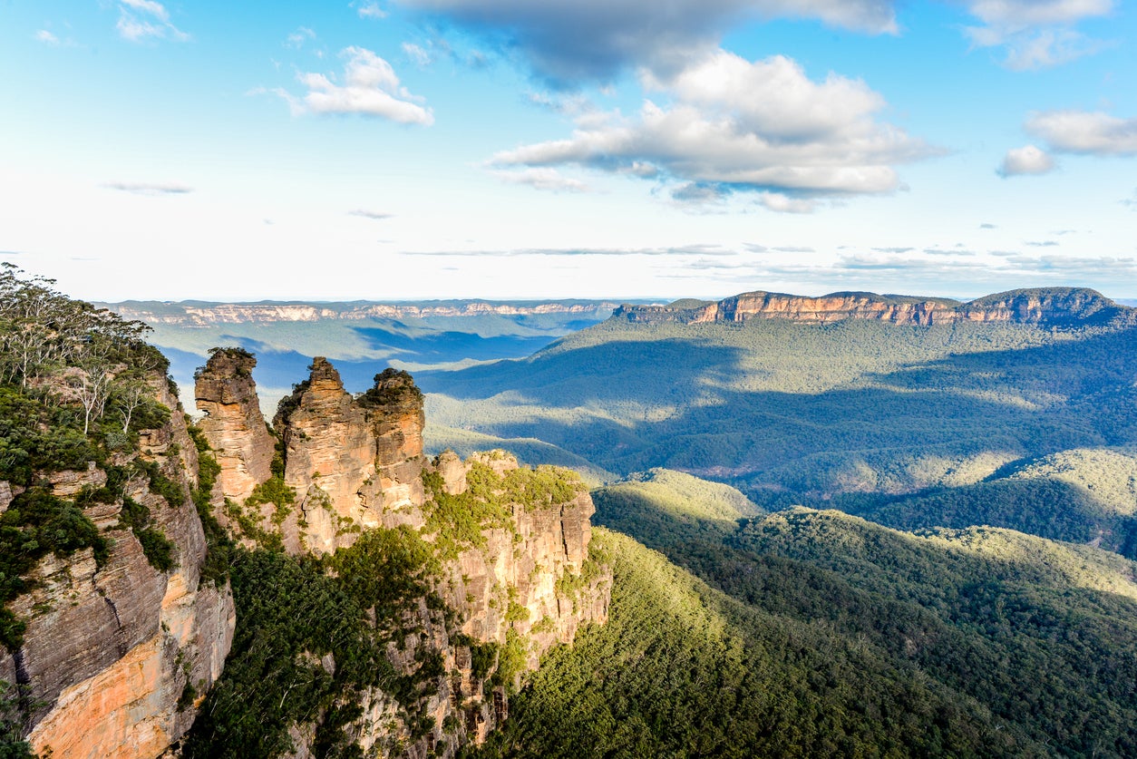 The Three Sisters formation in the Blue Mountains, New South Wales