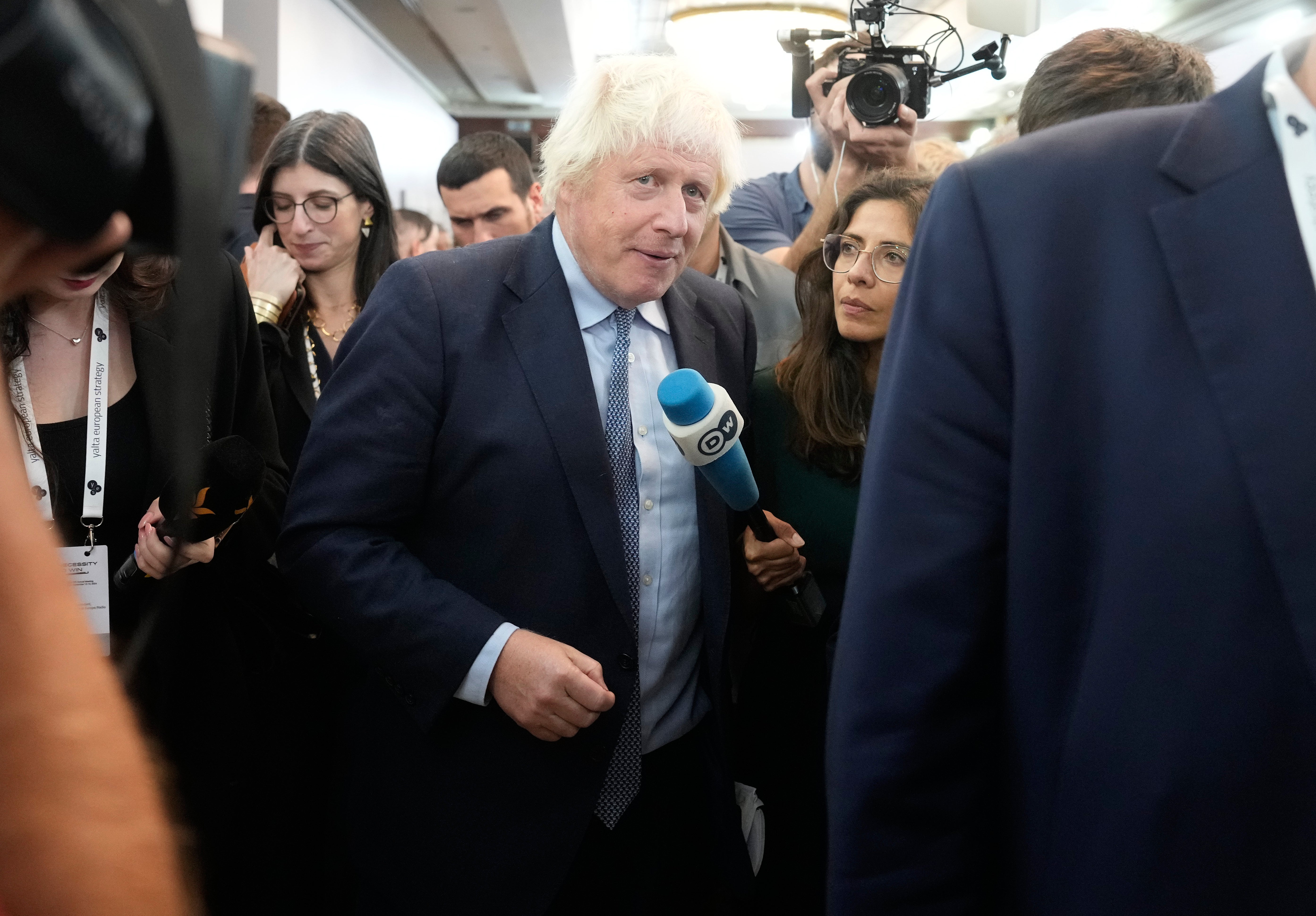 Boris Johnson in Ukraine as Putin threatens war with Nato