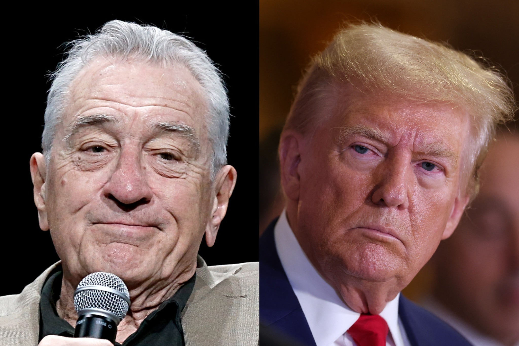 Robert De Niro and Donald Trump