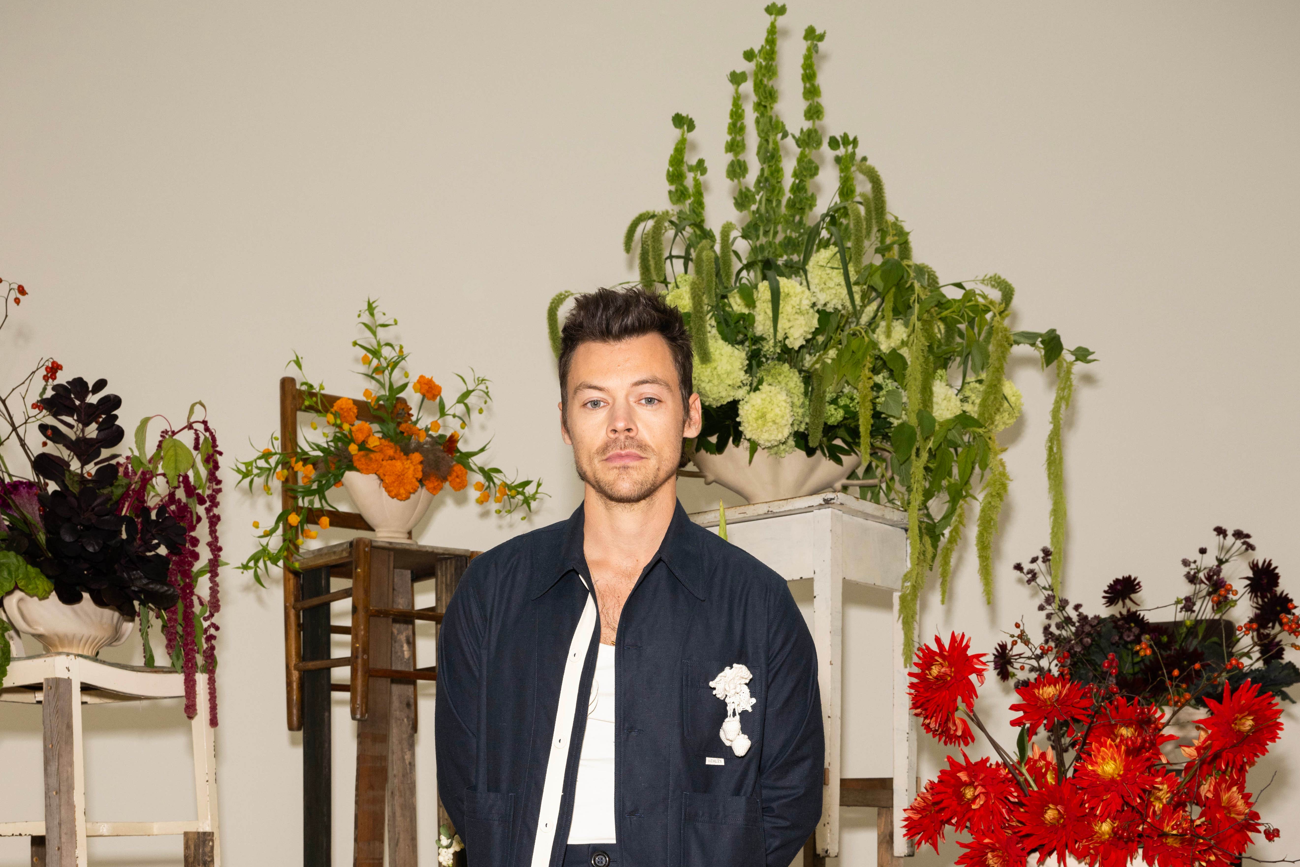 Harry Styles was front row for the SS Daley London Fashion Week show (Jason Lloyd Evans/PA)