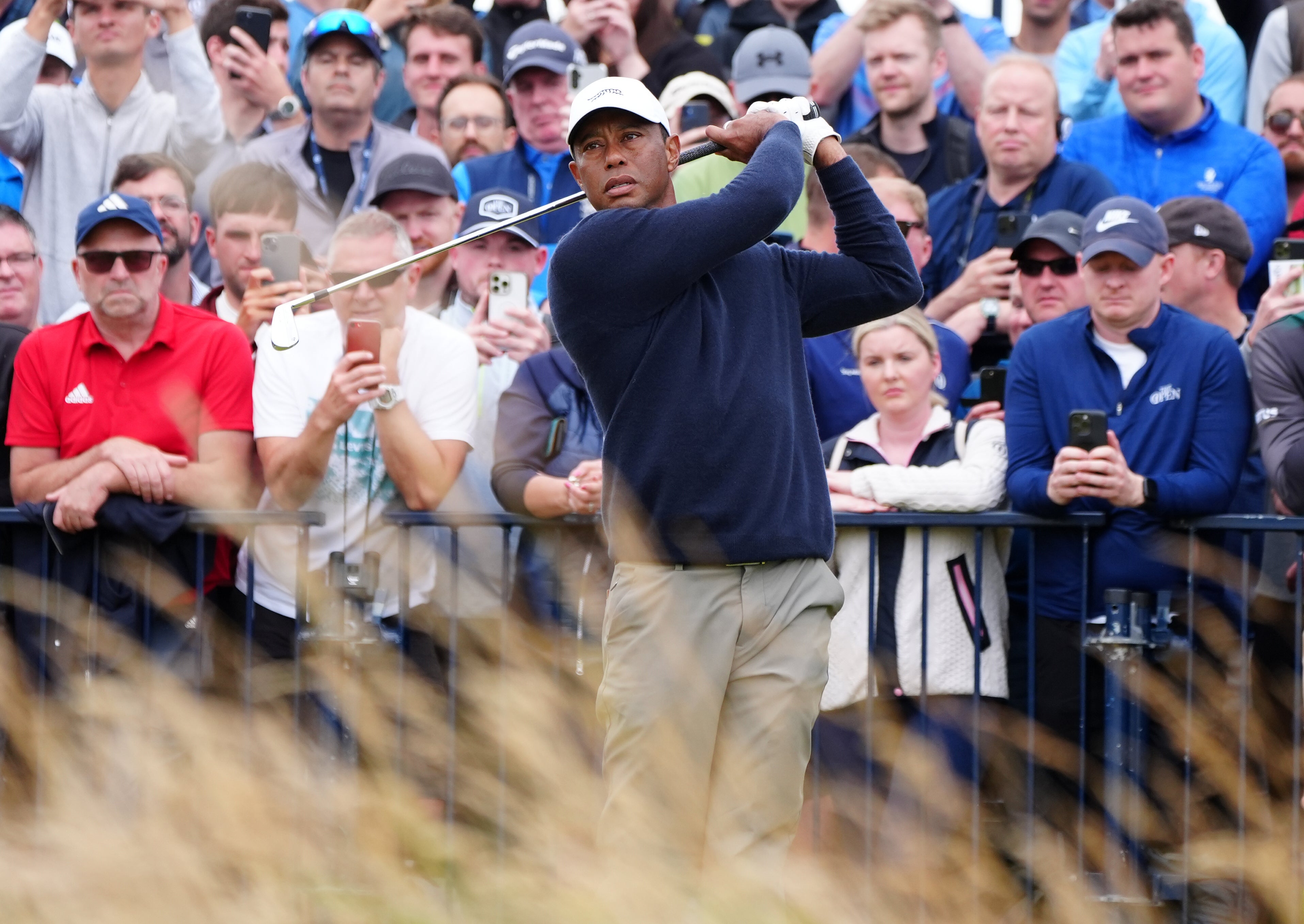 Tiger Woods last played competitive golf at The Open in July (Jane Barlow/PA)