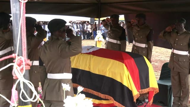 <p>Olympic athlete Rebecca Cheptegei laid to rest.</p>