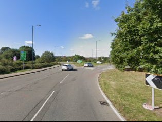 The incident occurred on the B4113 Coventry Road in Nuneaton, Warwickshire, on Friday evening