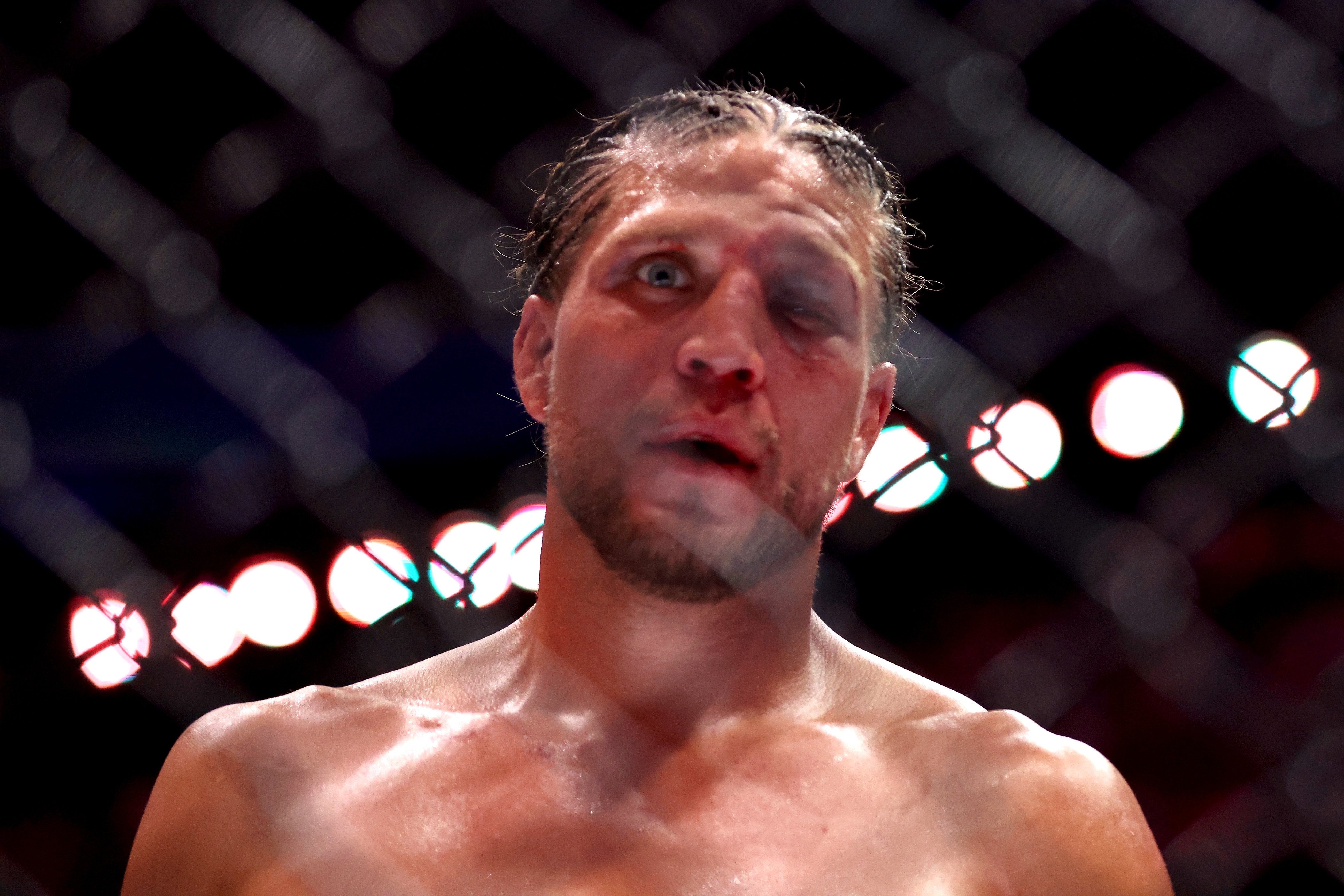 Brian Ortega during his fight with Diego Lopes