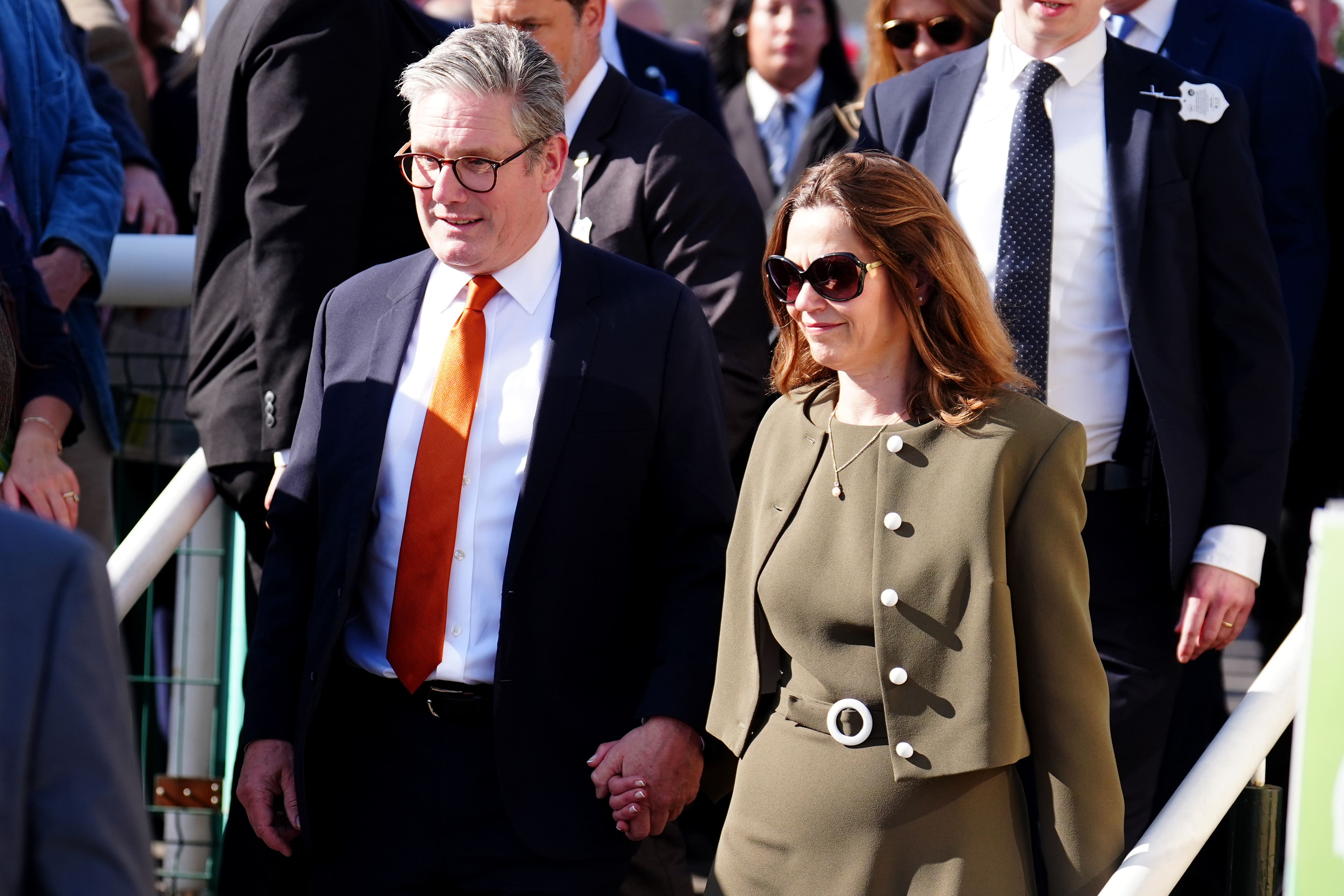 All dressed up: prime minister Keir Starmer and his wife, Victoria