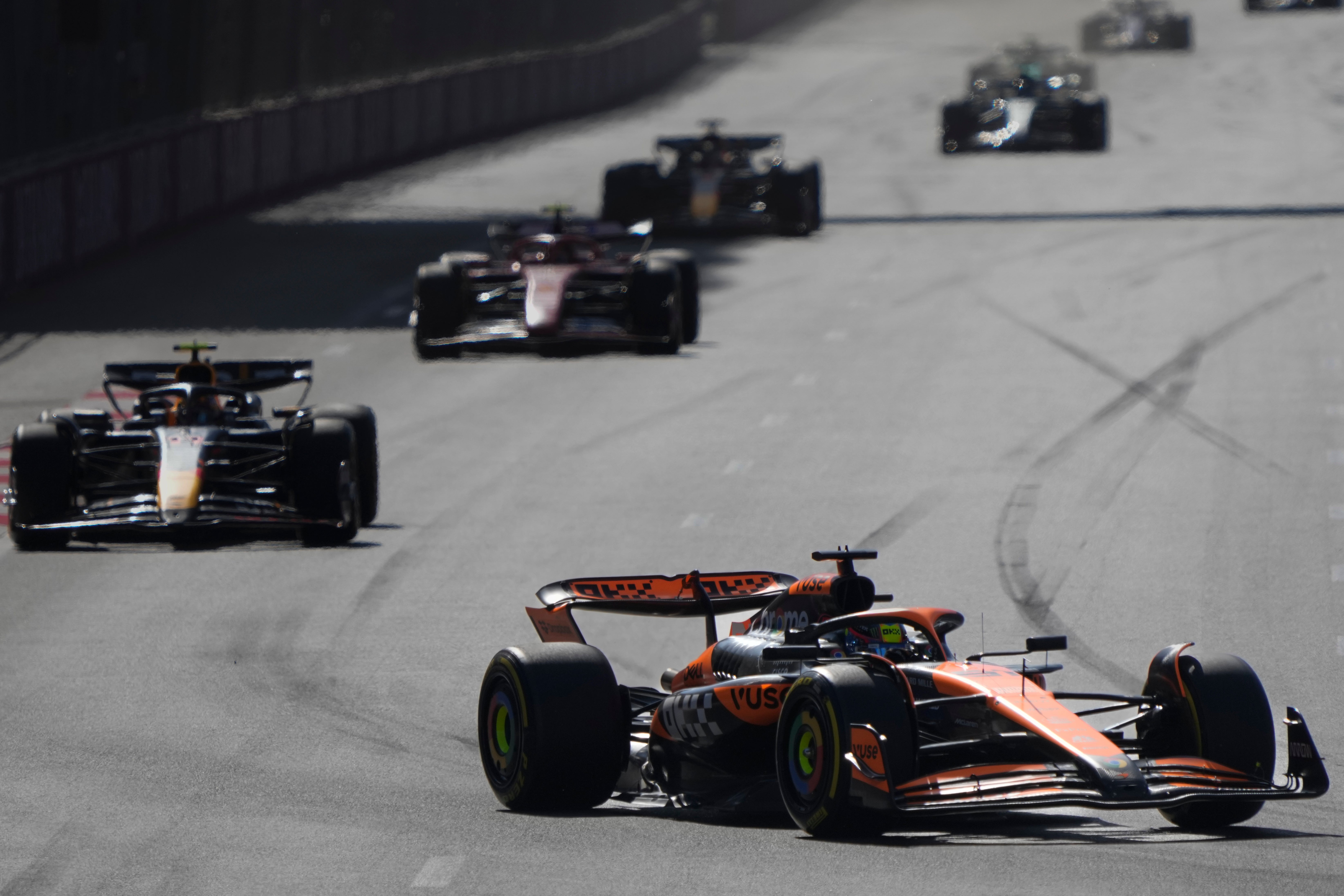 Lando Norris finished ahead of Max Verstappen despite starting in 15th