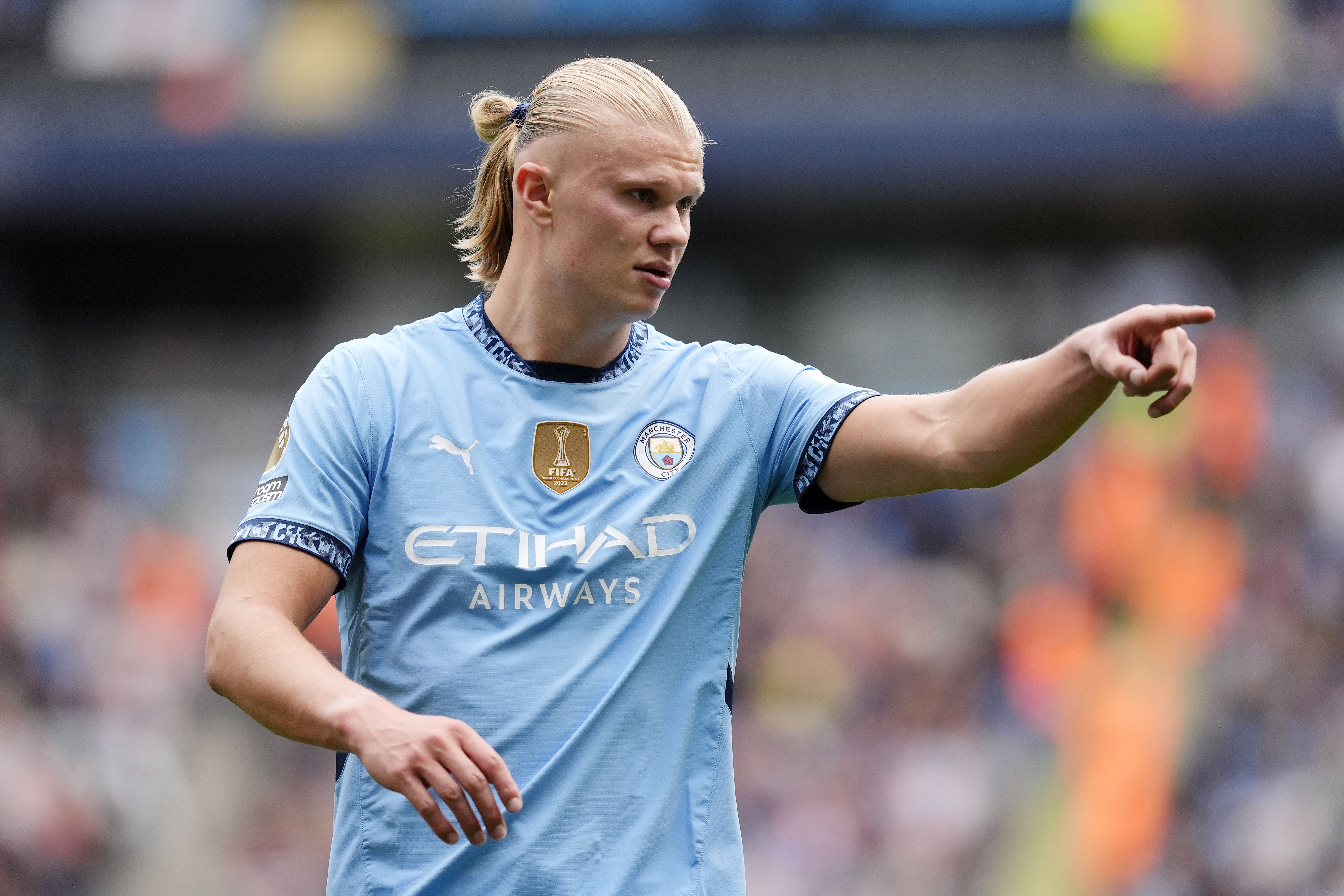 Erling Haaland scored twice more against Brentford (Nick Potts/PA)