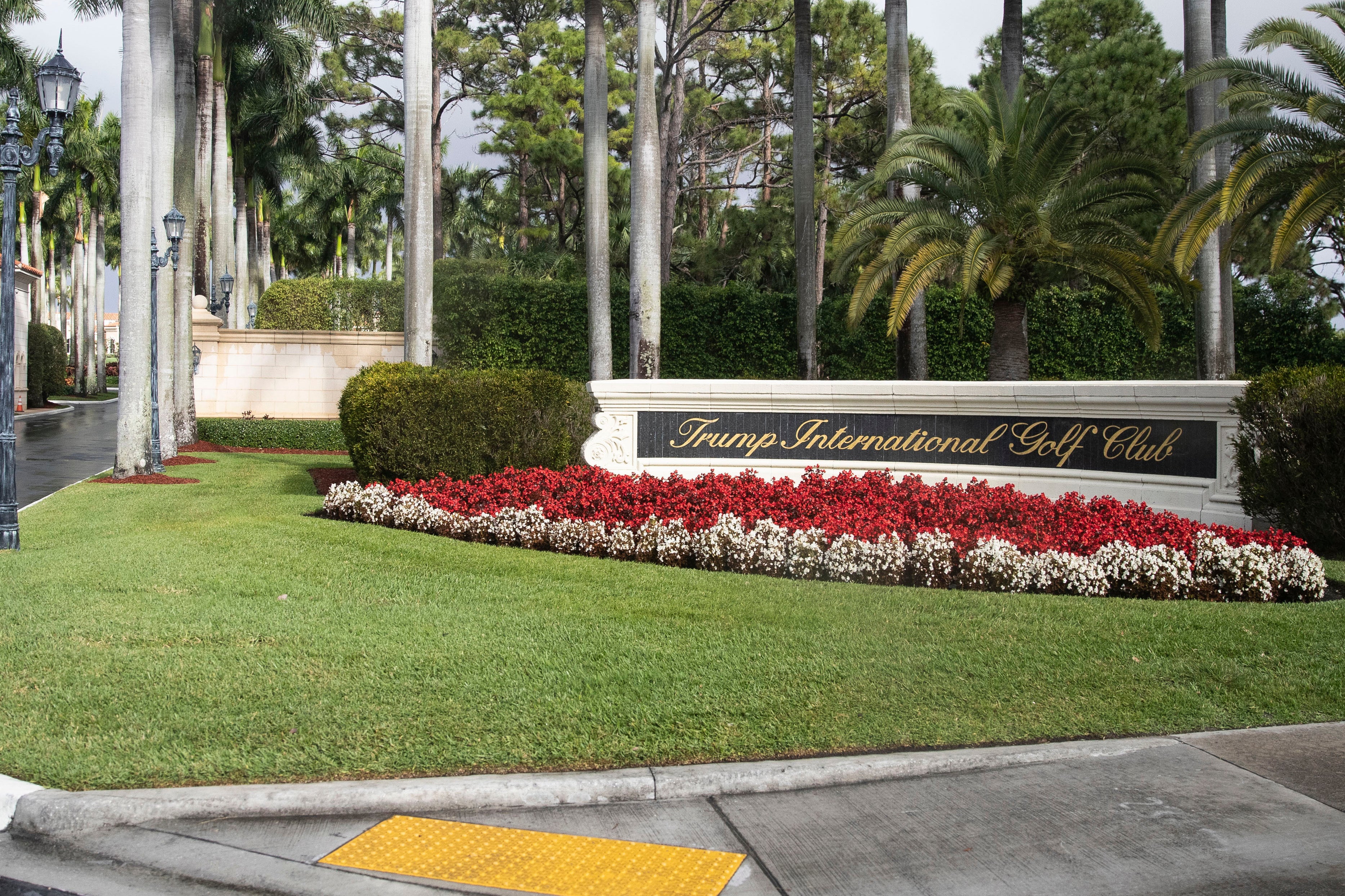 The Trump International Golf Club, where shots were fired on Sunday as the former president was on-site.