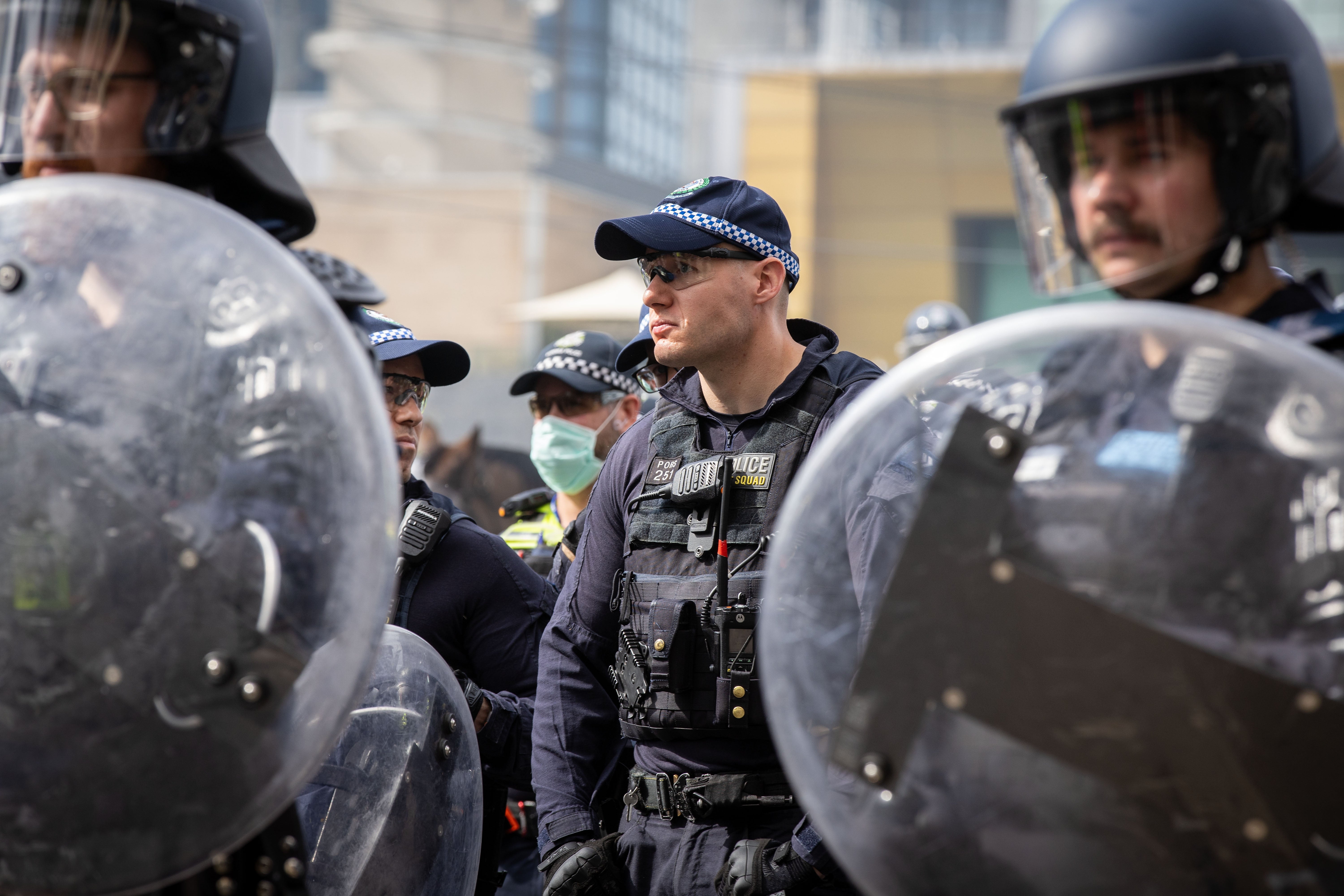 File: New South Wales police in Melbourne on 11 September 2024